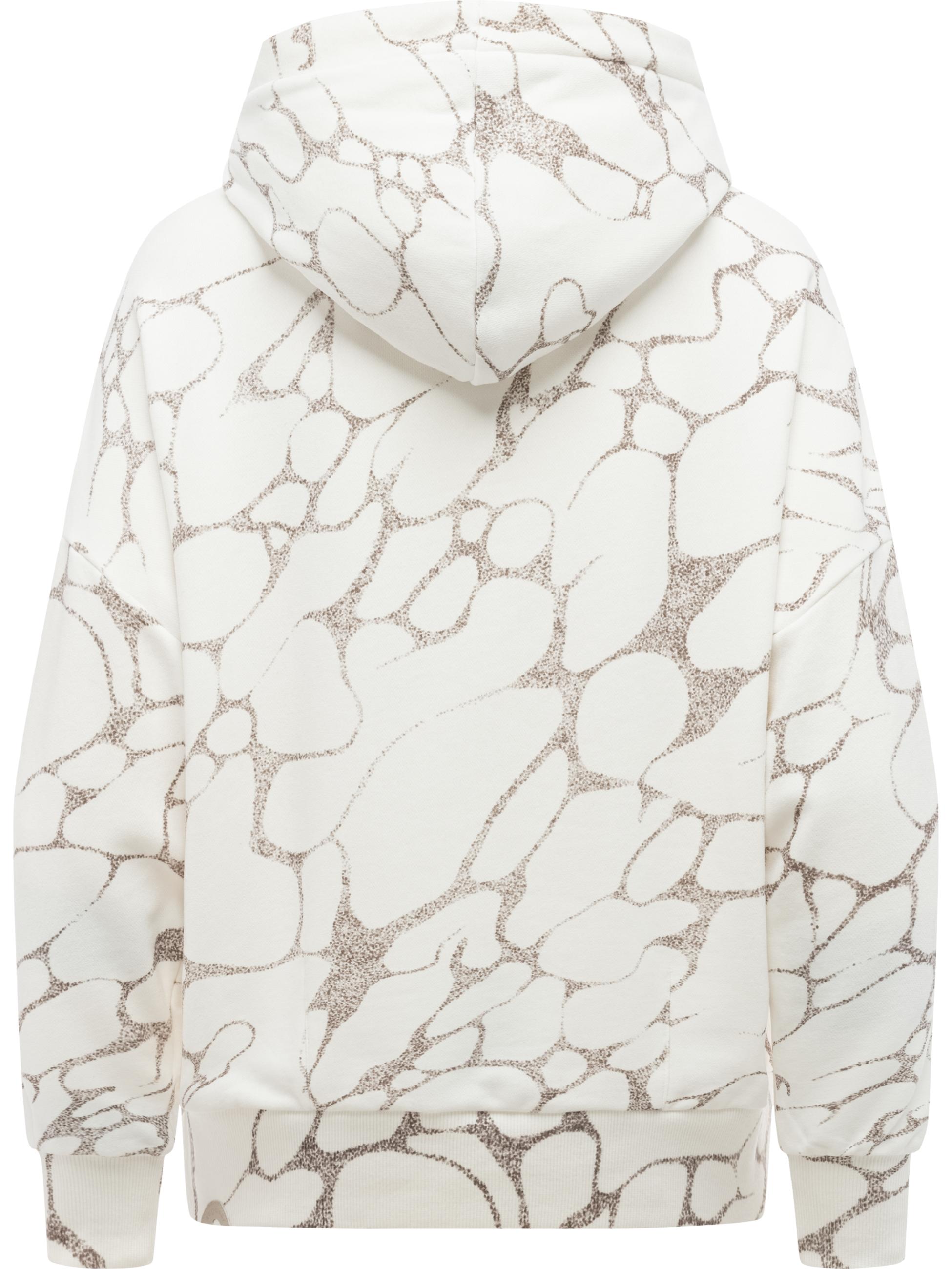 Hoodie mit verstellbarer Kapuze "Pirita Print" Ivory26