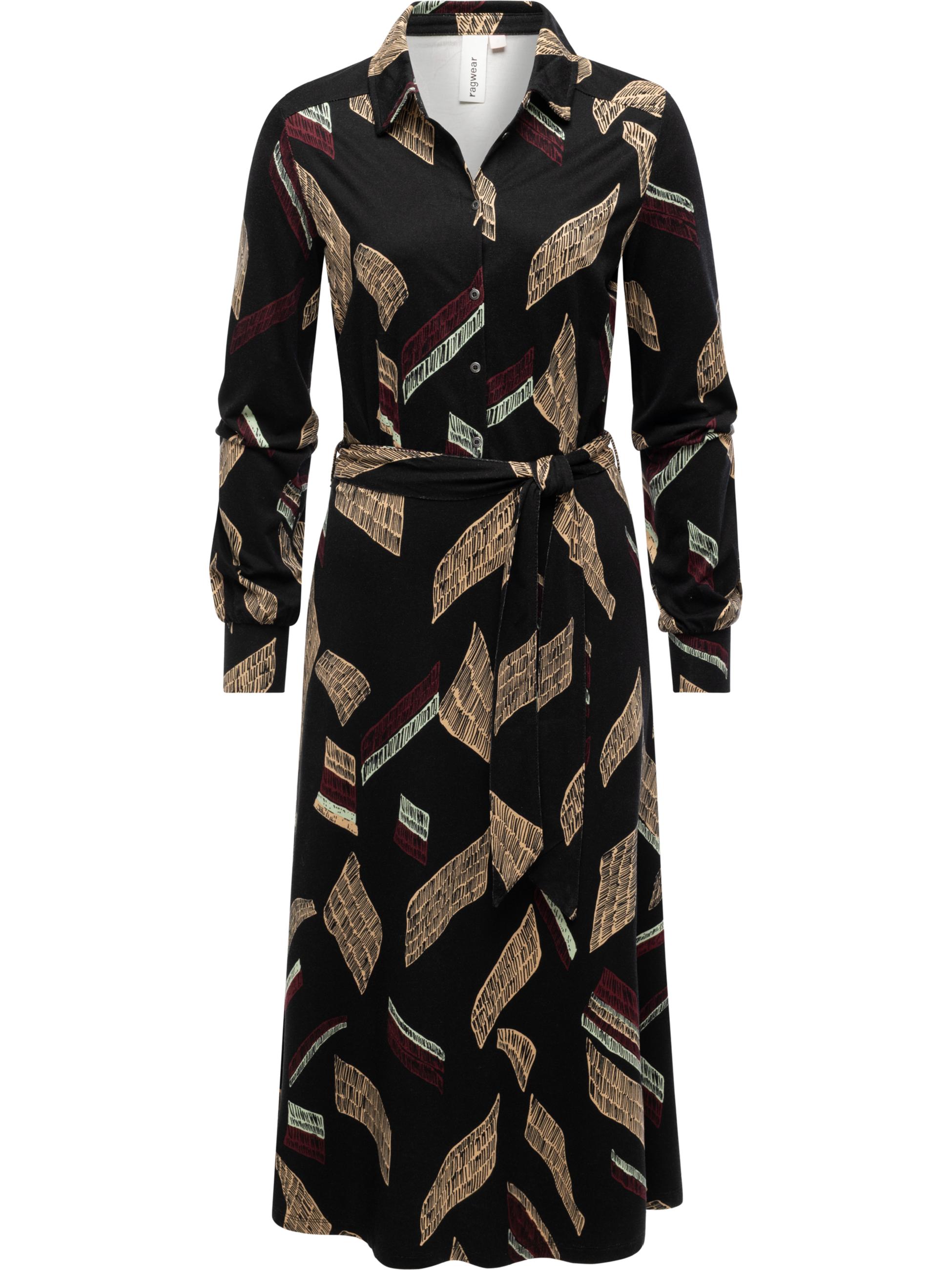 Kleid "Plantee Print" Black