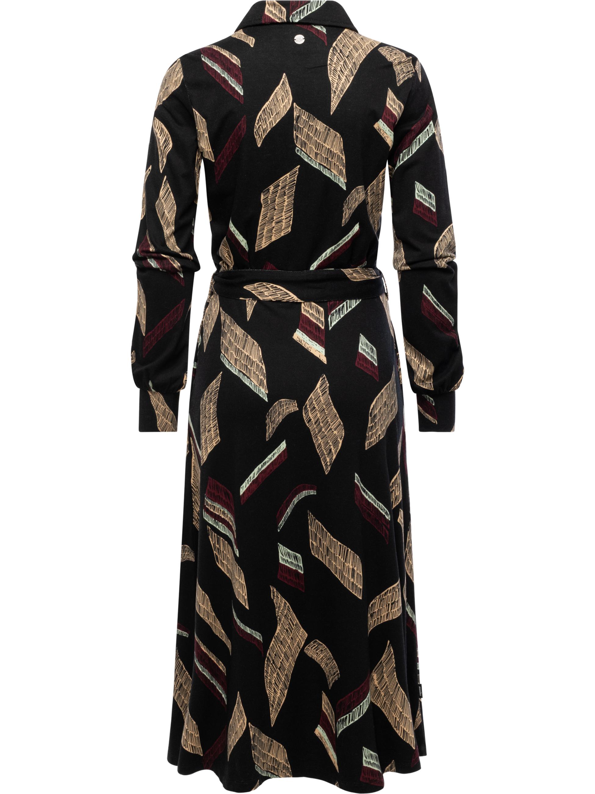 Kleid "Plantee Print" Black