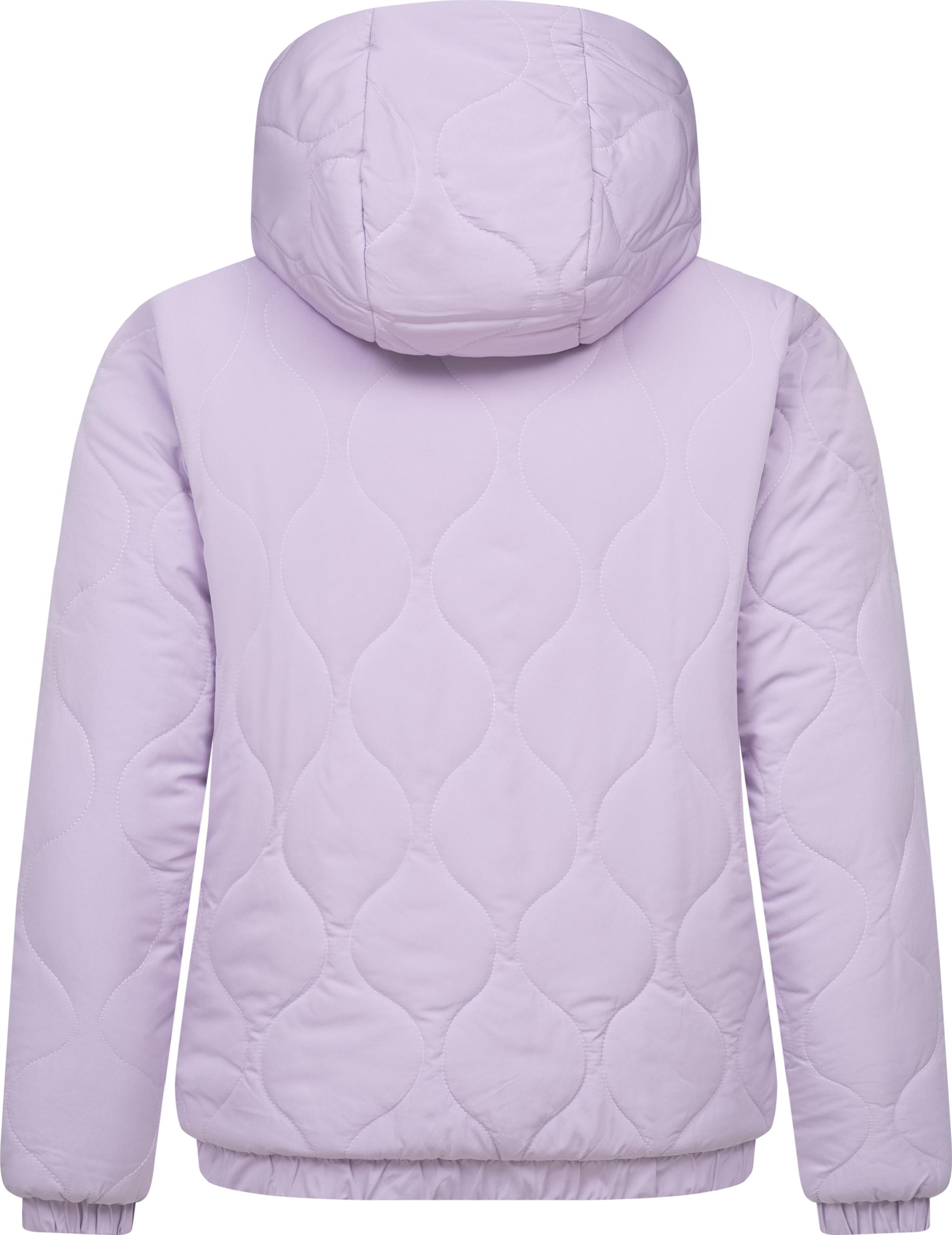 Wendejacke mit Plüsch- und gestepptem Material "Qaria" Lavender