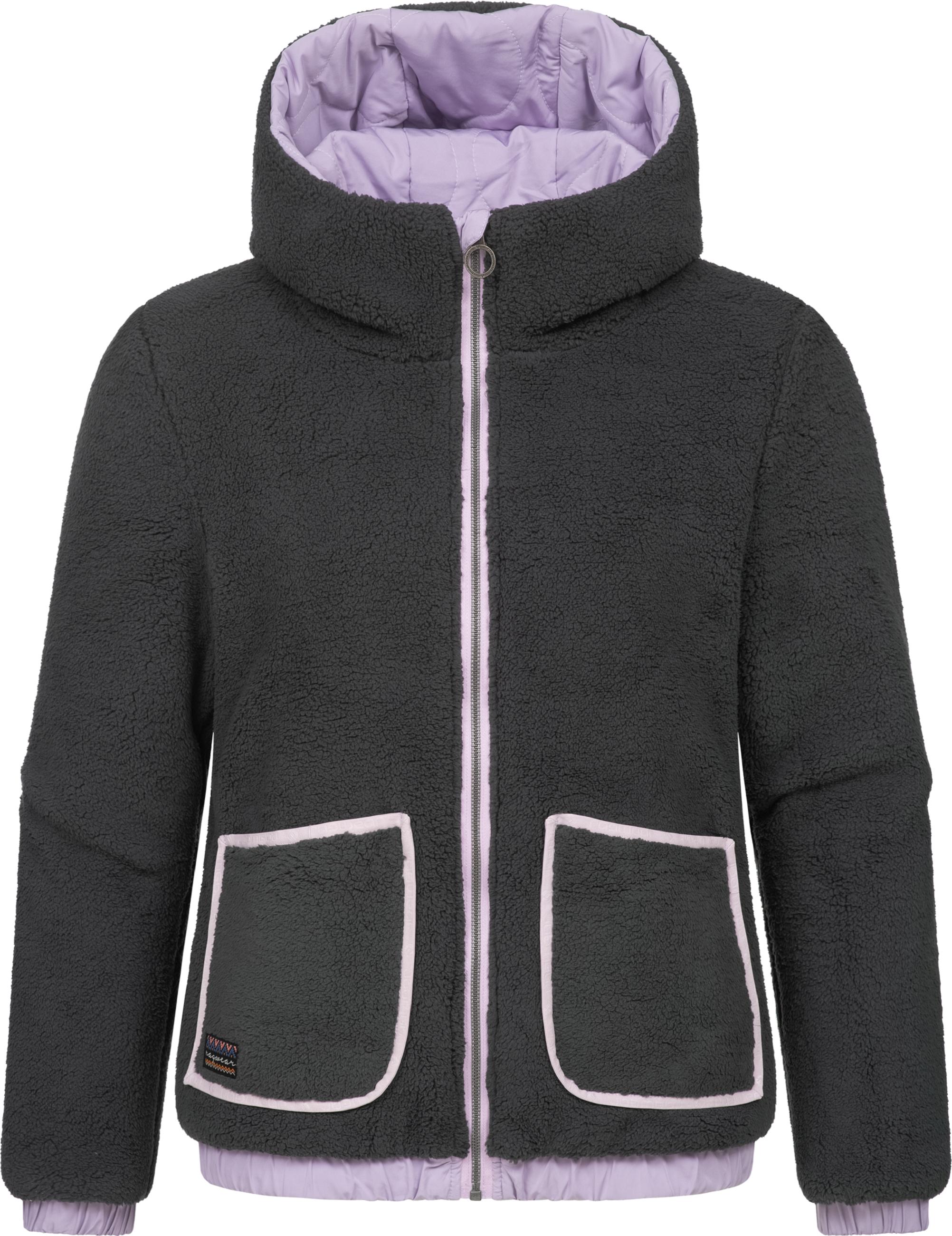 Wendejacke mit Plüsch- und gestepptem Material "Qaria" Lavender