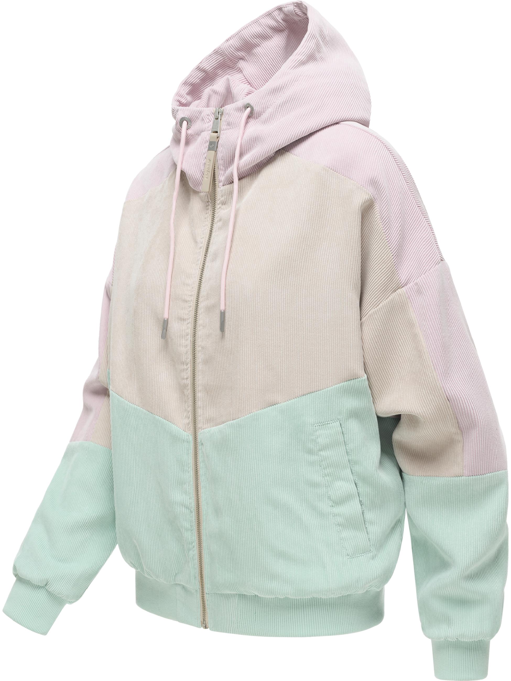 Cordjacke mit verstellbarer Kapuze "Queny Cordy" Mint