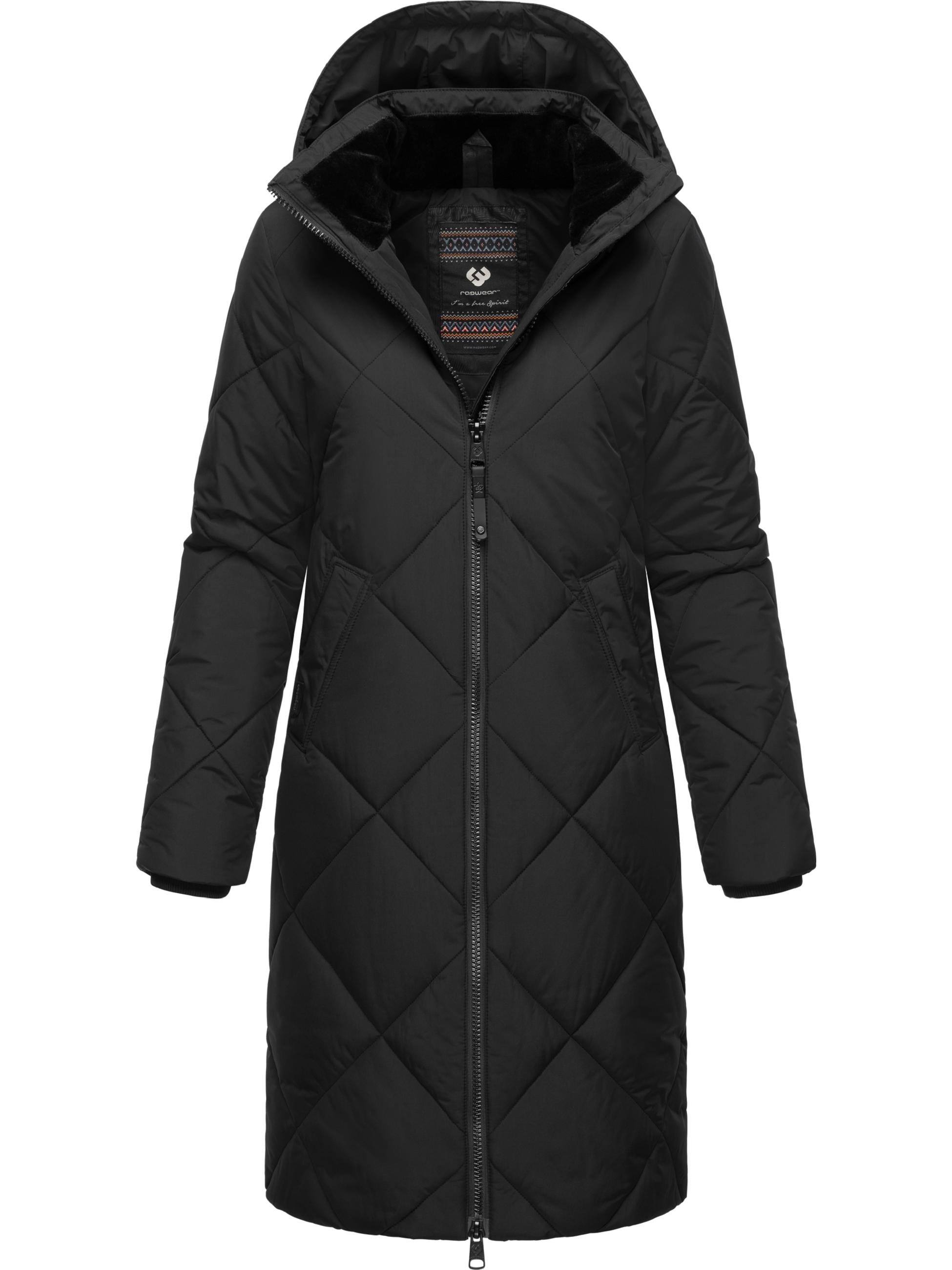 Wintermantel mit abnehmbarer Kapuze "Rebela" Black