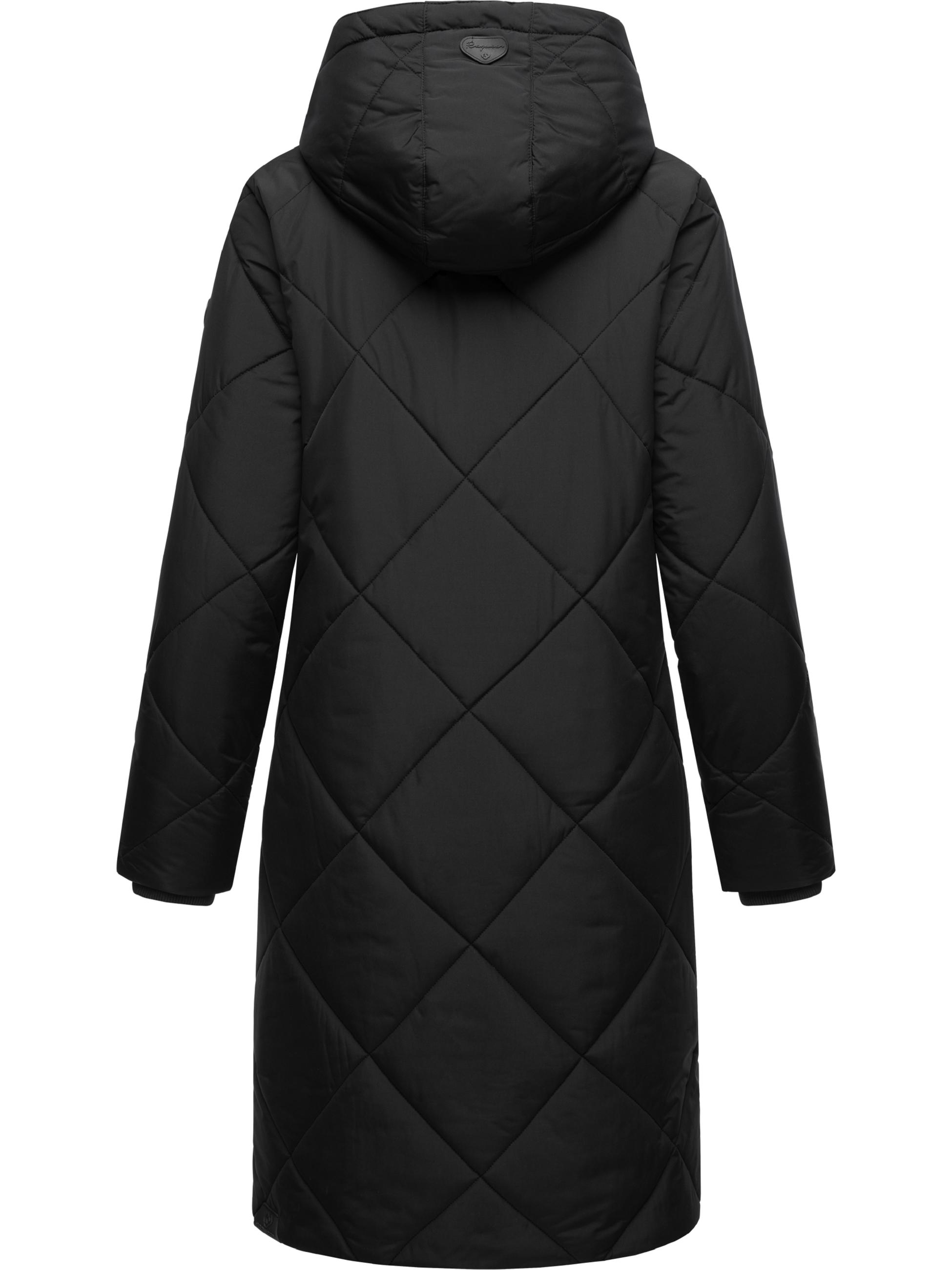 Wintermantel mit abnehmbarer Kapuze "Rebela" Black