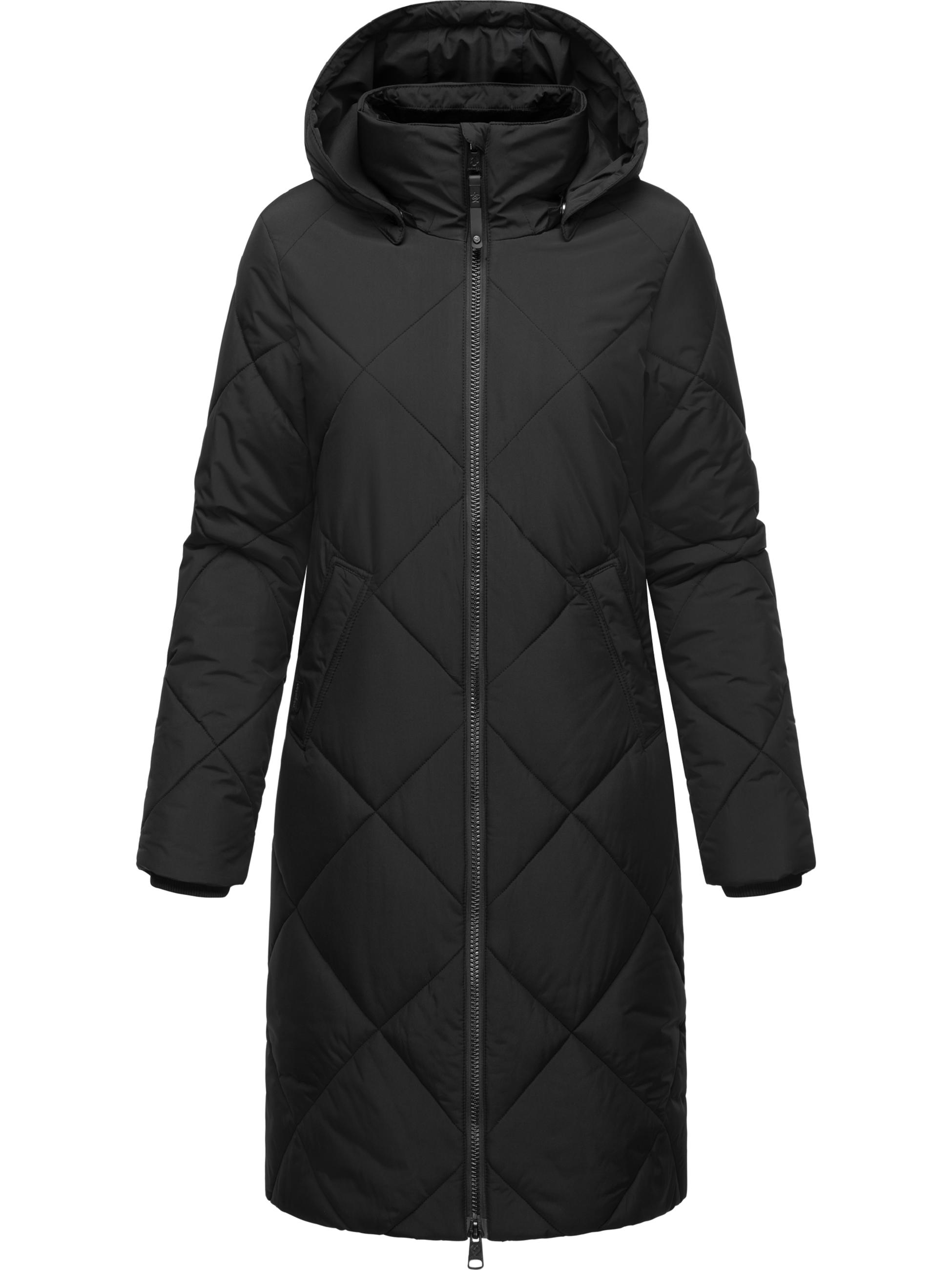 Wintermantel mit abnehmbarer Kapuze "Rebela" Black