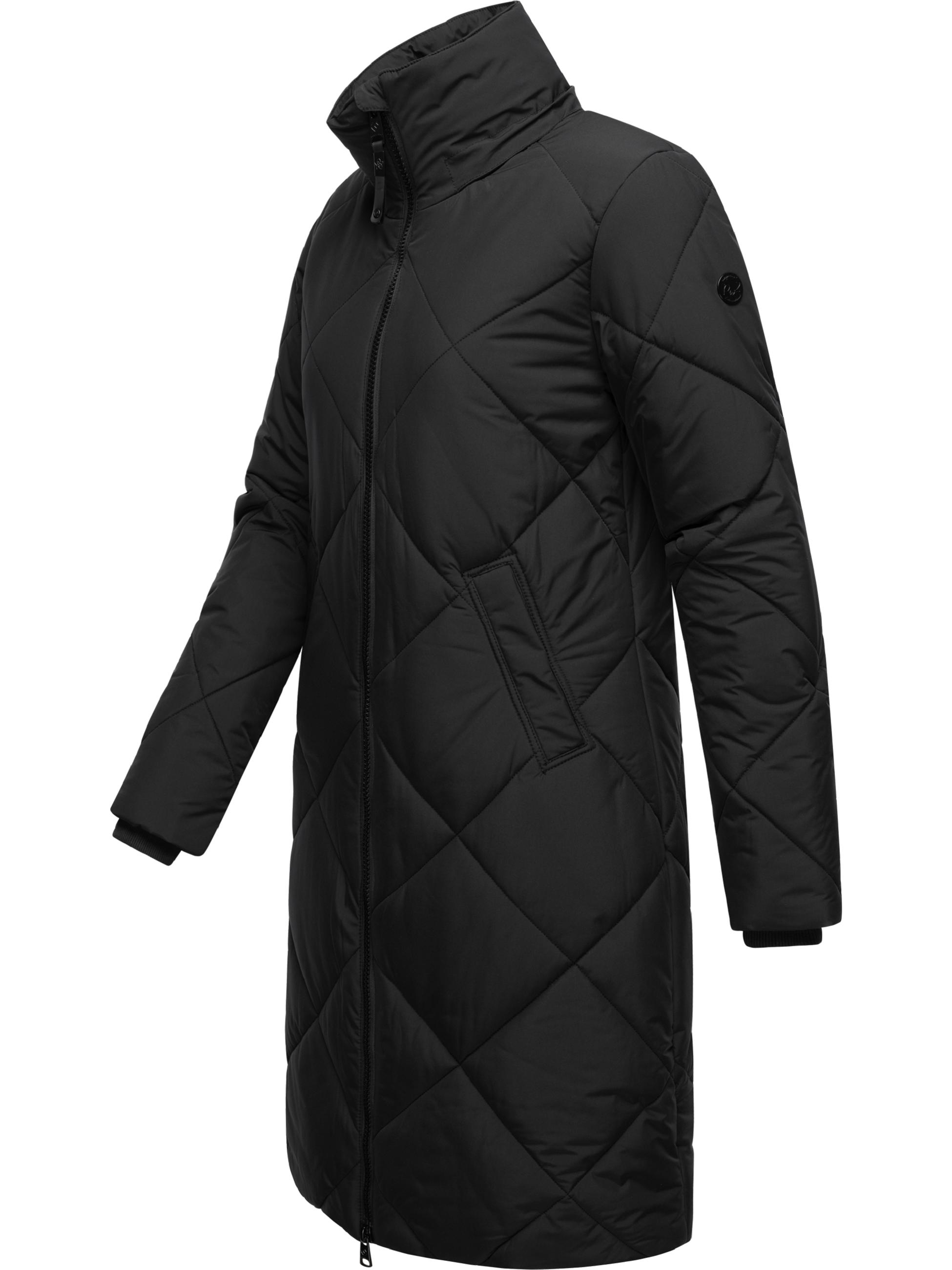 Wintermantel mit abnehmbarer Kapuze "Rebela" Black