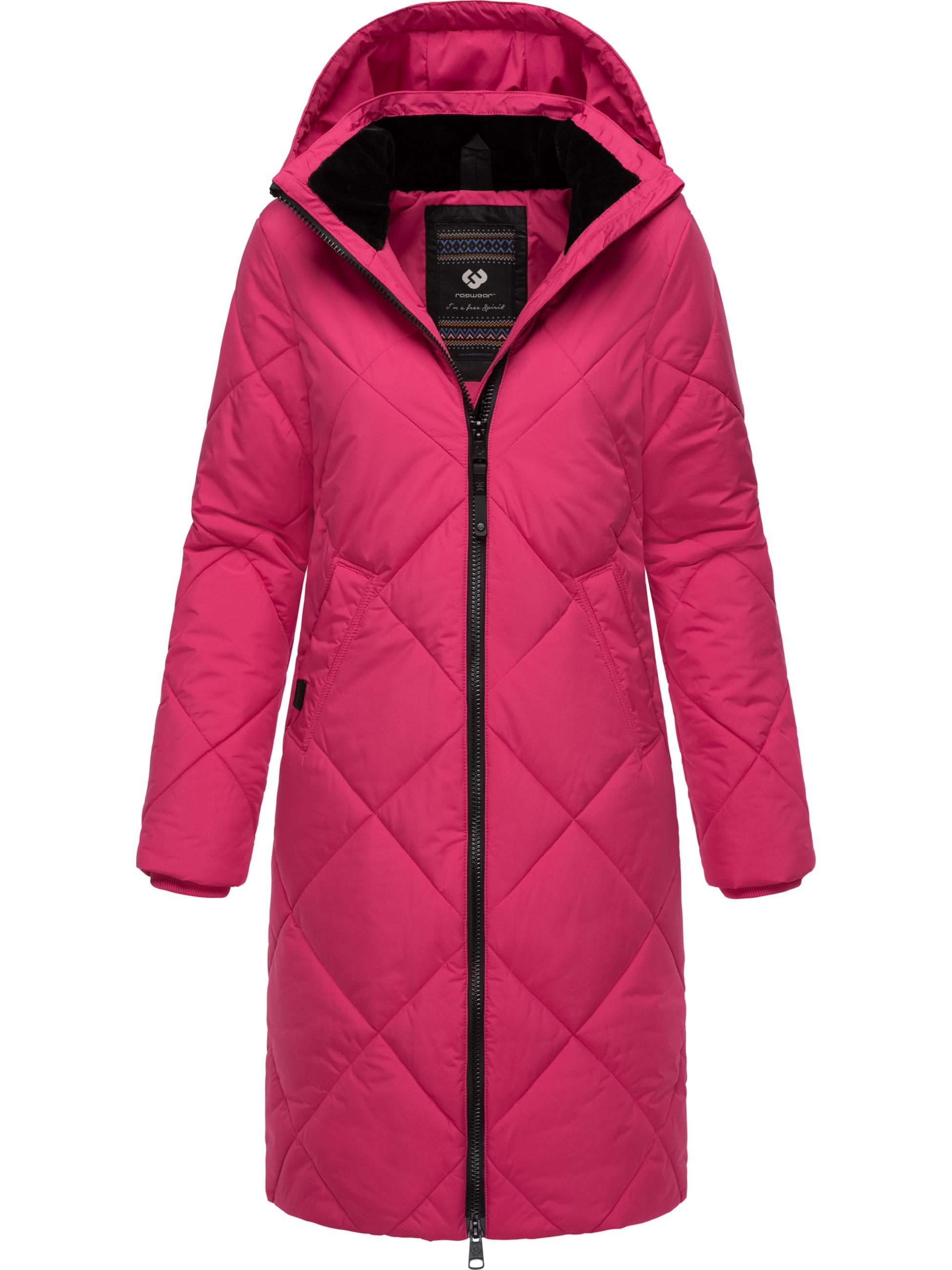 Wintermantel mit abnehmbarer Kapuze "Rebela" Fuchsia