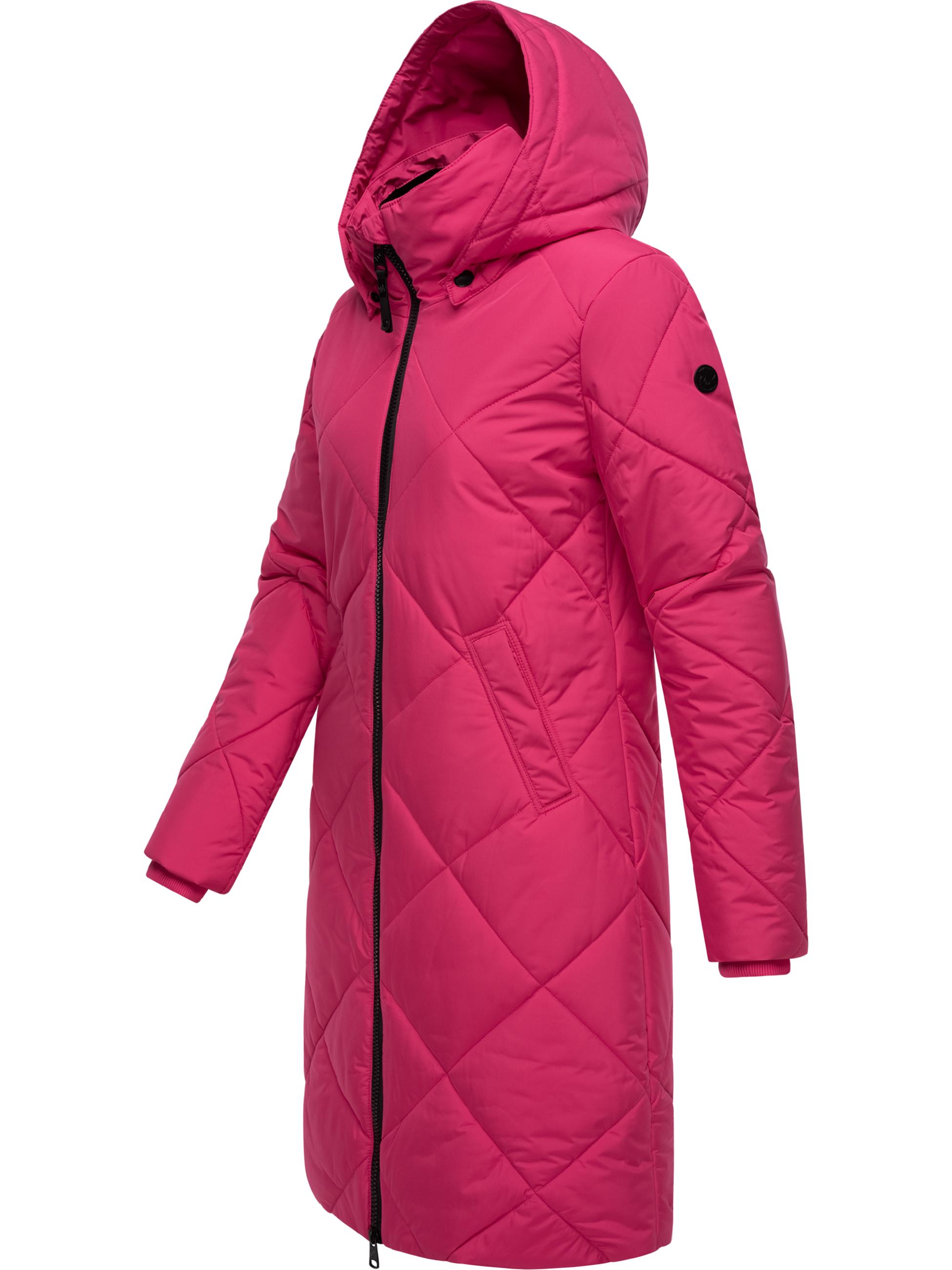 Wintermantel mit abnehmbarer Kapuze "Rebela" Fuchsia