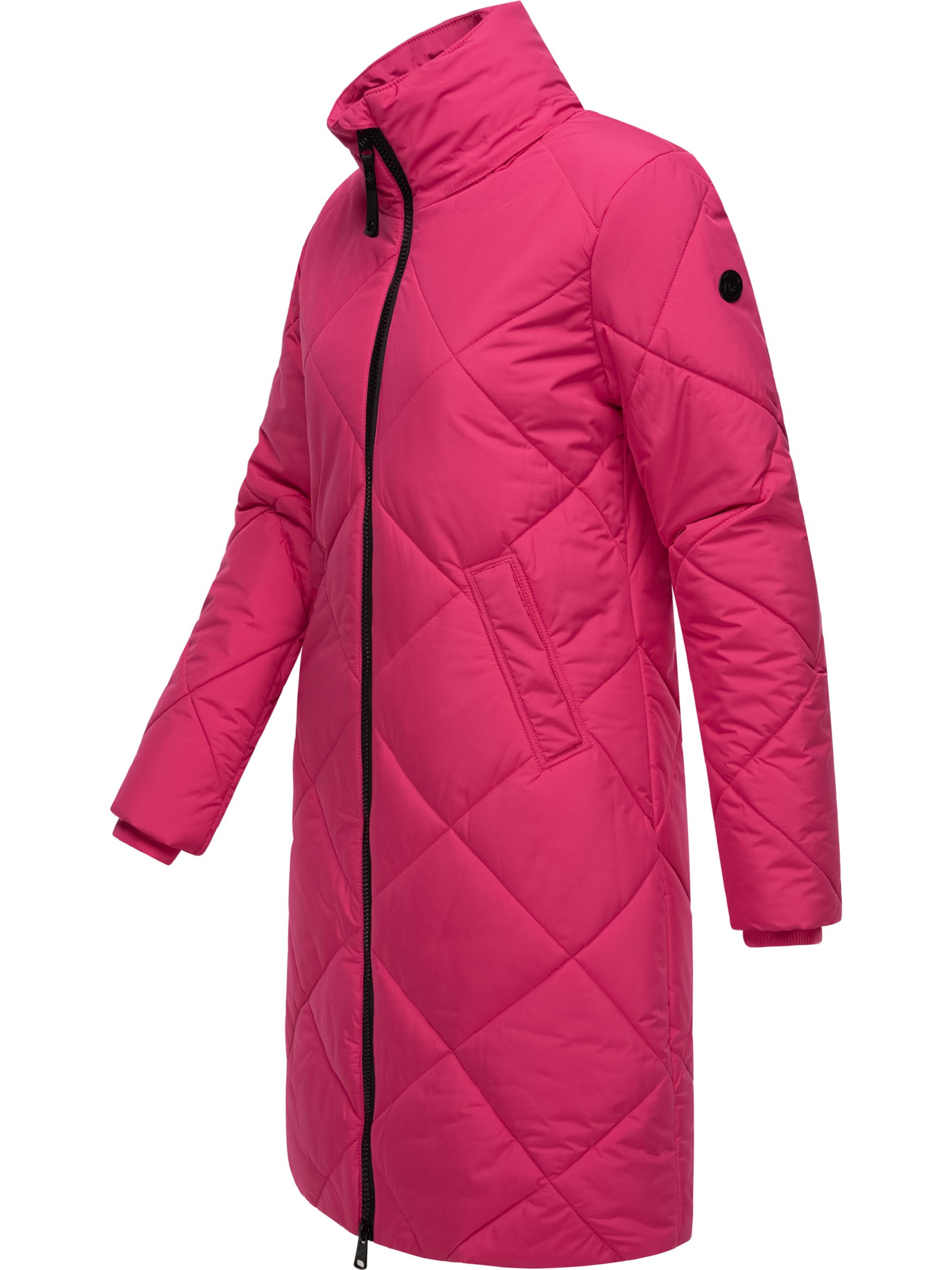 Wintermantel mit abnehmbarer Kapuze "Rebela" Fuchsia