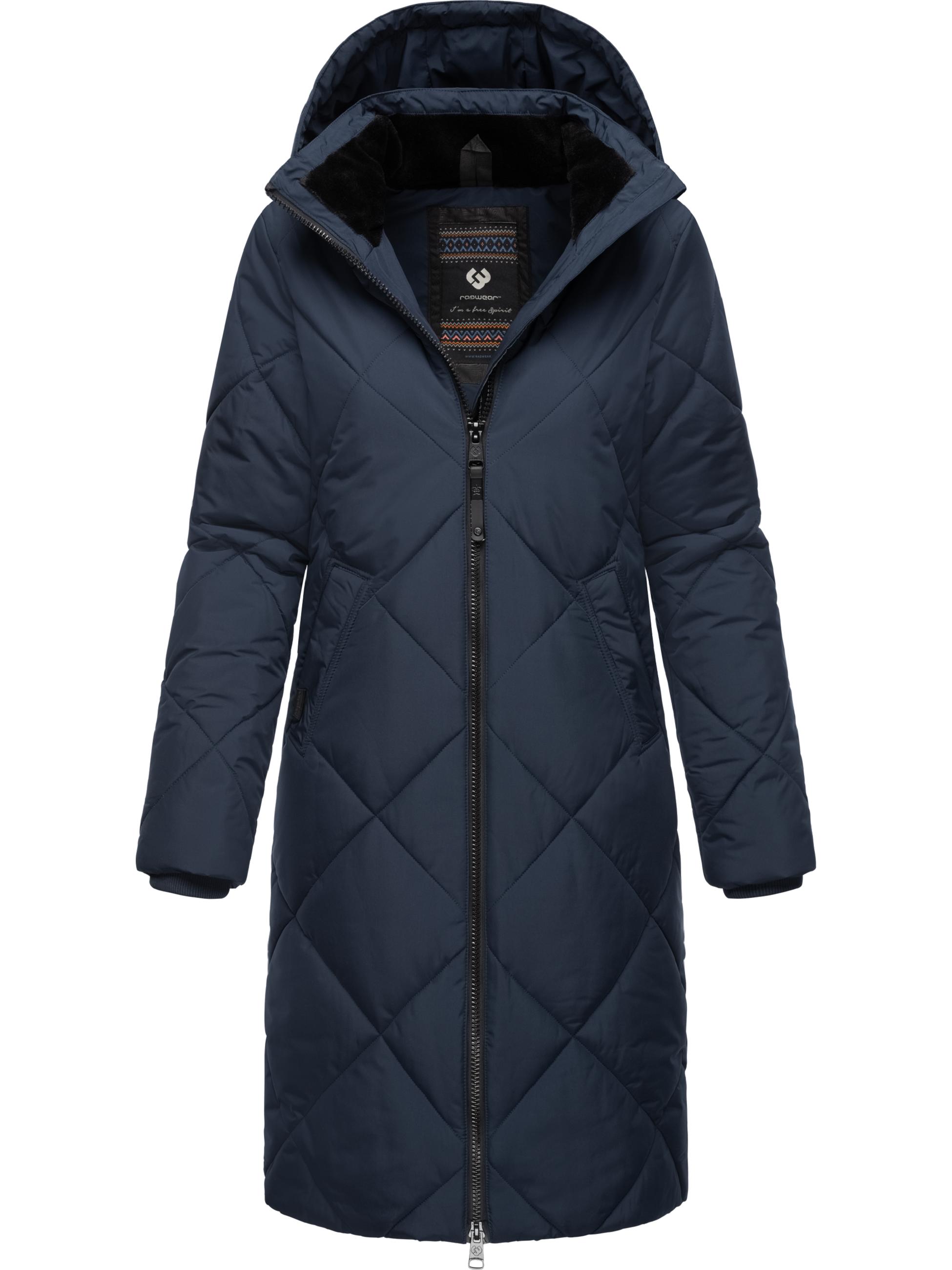 Wintermantel mit abnehmbarer Kapuze "Rebela" Navy