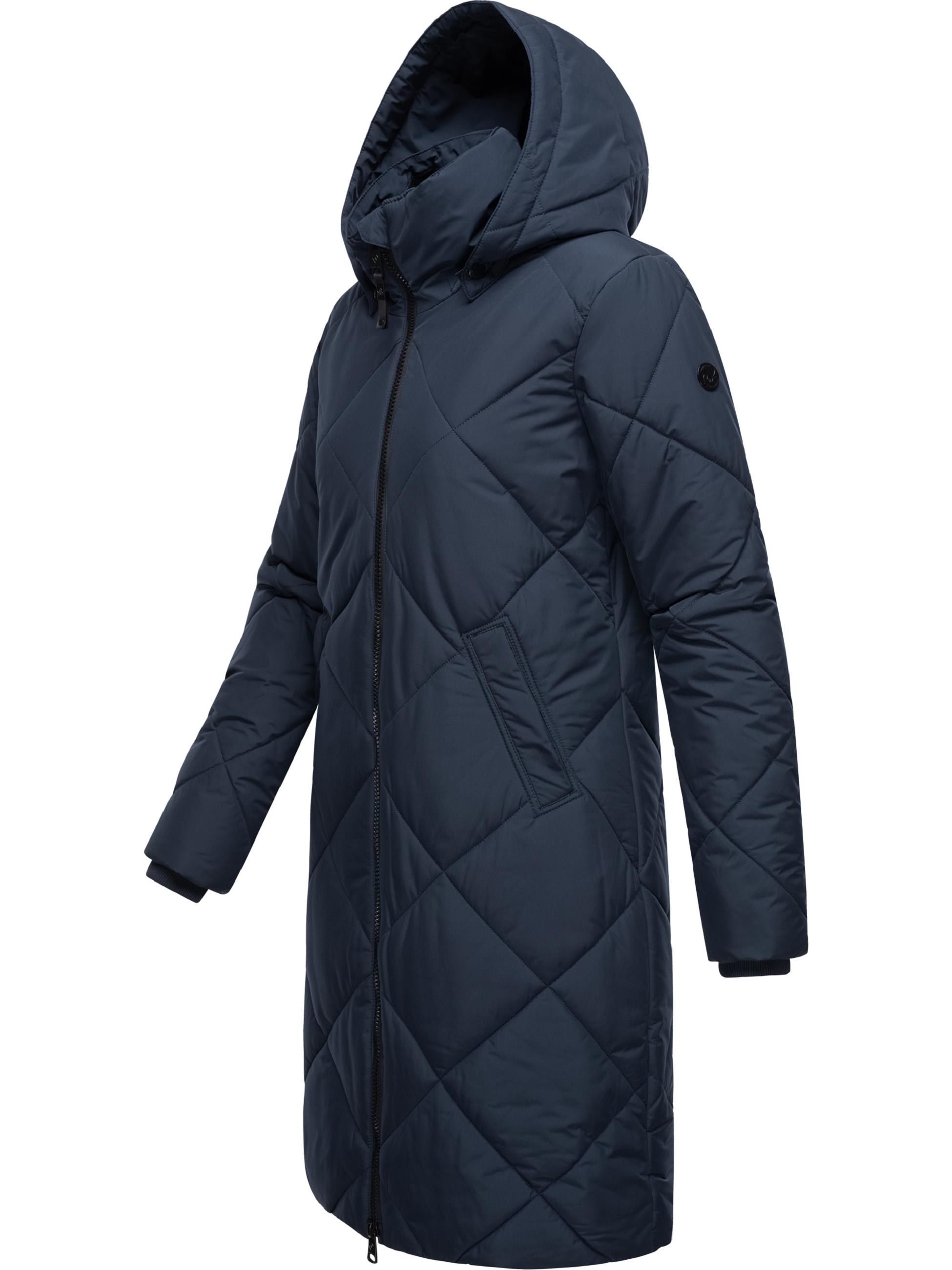 Wintermantel mit abnehmbarer Kapuze "Rebela" Navy