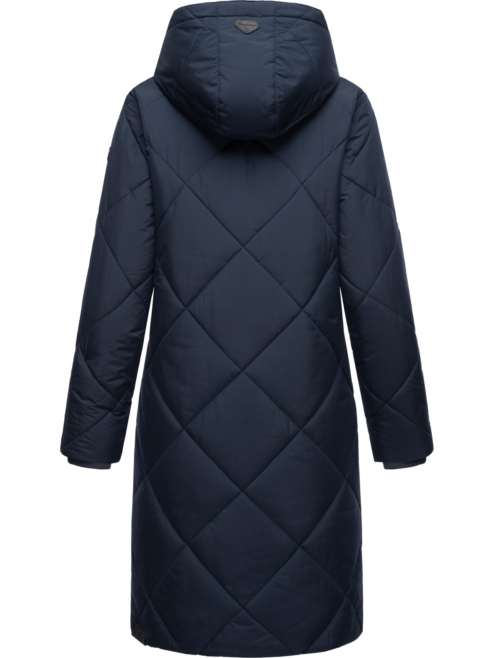 Wintermantel mit abnehmbarer Kapuze "Rebela" Navy