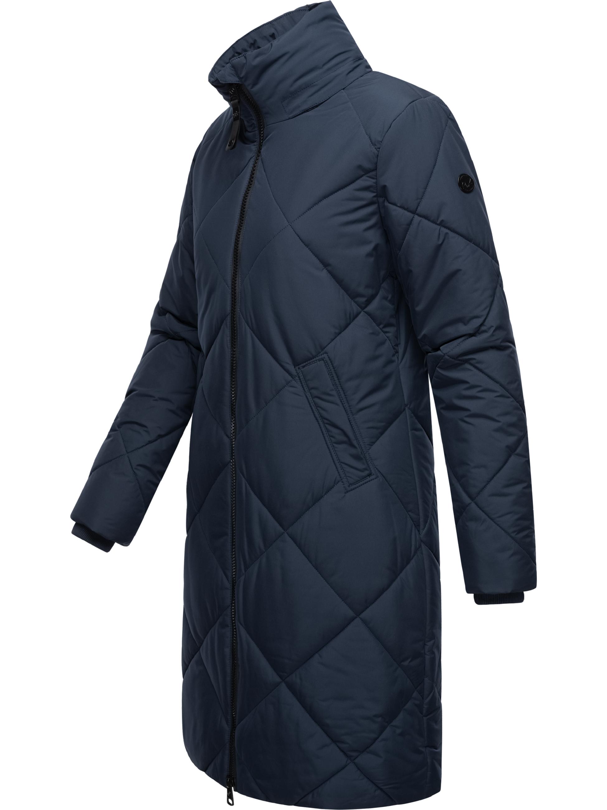 Wintermantel mit abnehmbarer Kapuze "Rebela" Navy