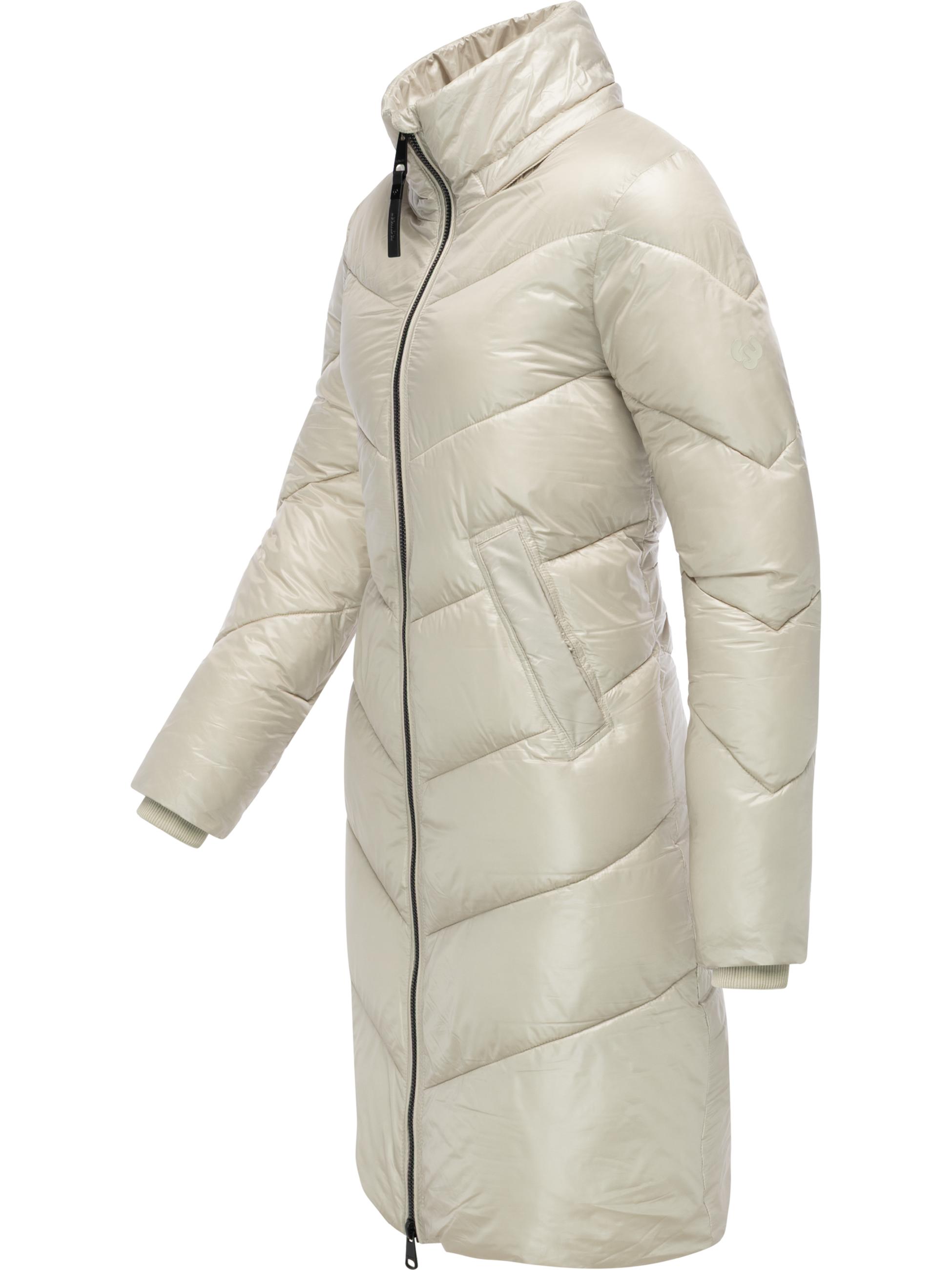 Glänzender Winter Steppmantel "Rebelka Shiny YOUMODO" Bone