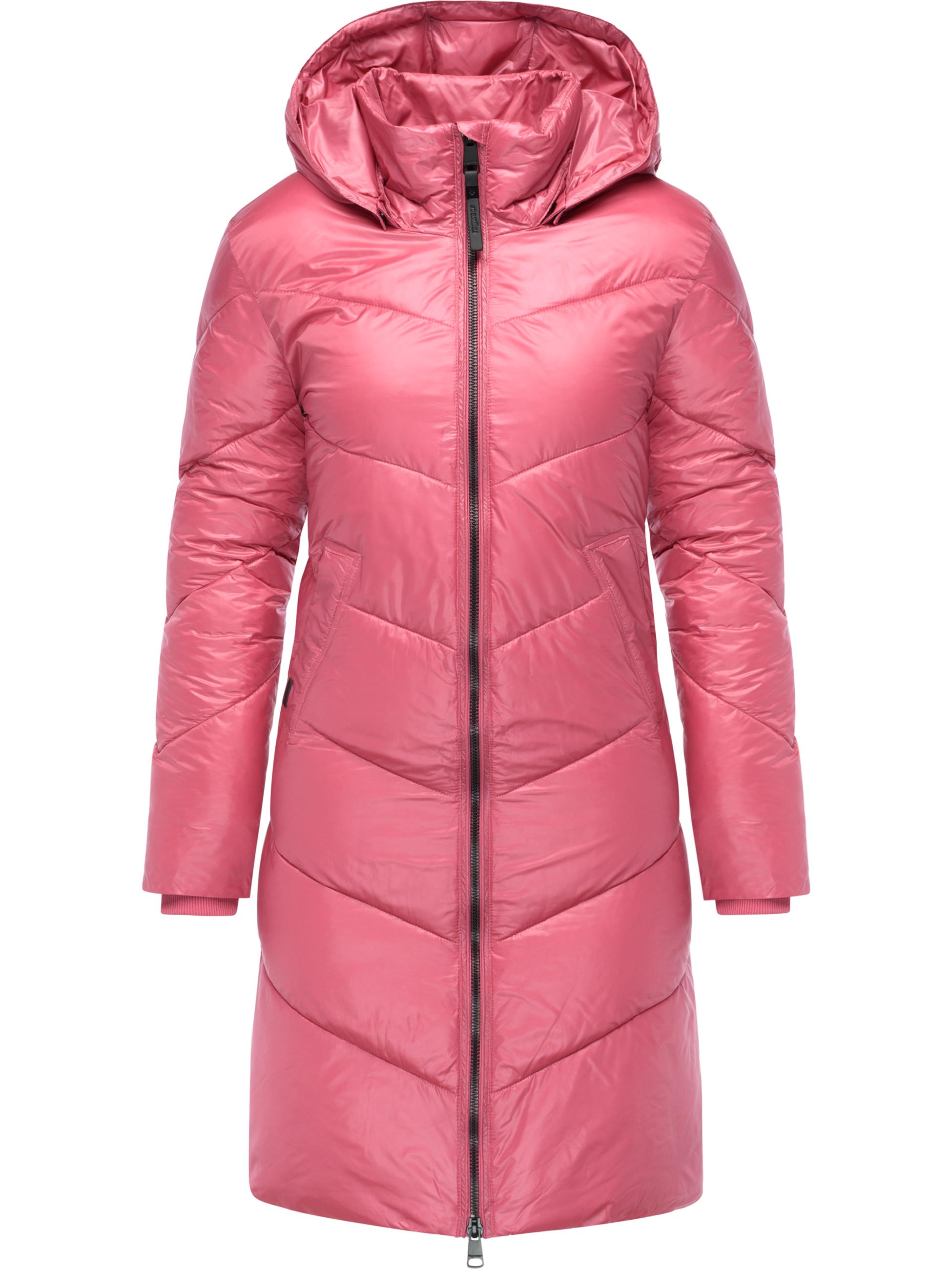 Glänzender Winter Steppmantel "Rebelka Shiny YOUMODO" Rose