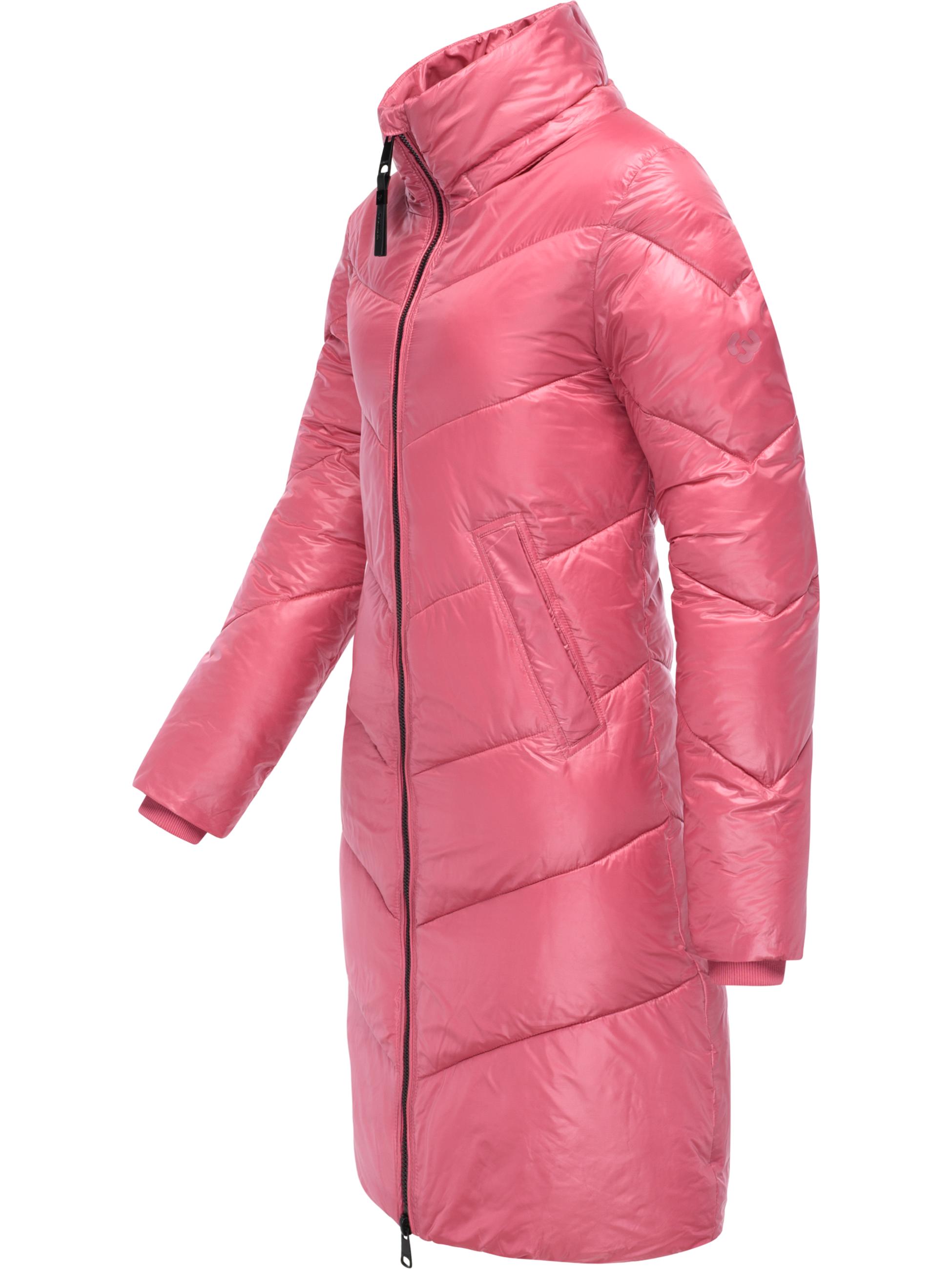 Glänzender Winter Steppmantel "Rebelka Shiny YOUMODO" Rose