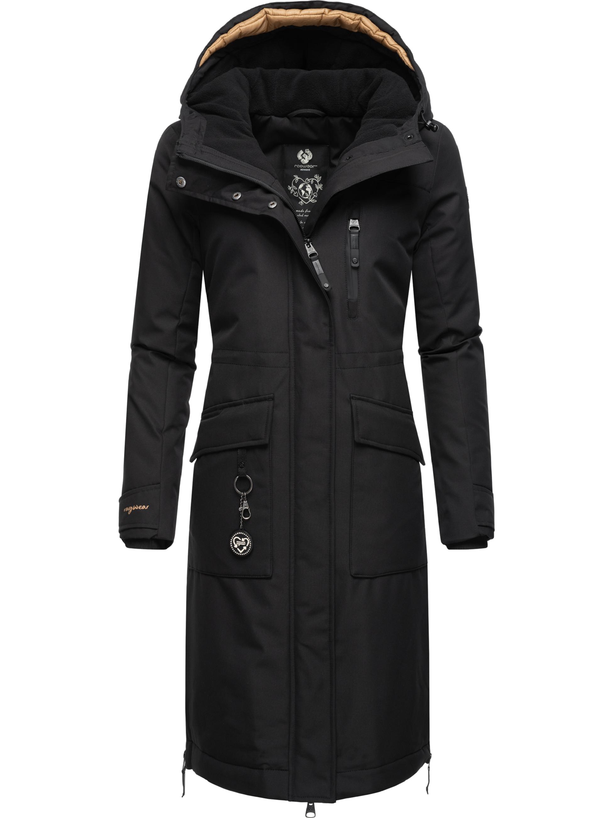 Langer Winterparka mit Kapuze "Refutura Remake" Black