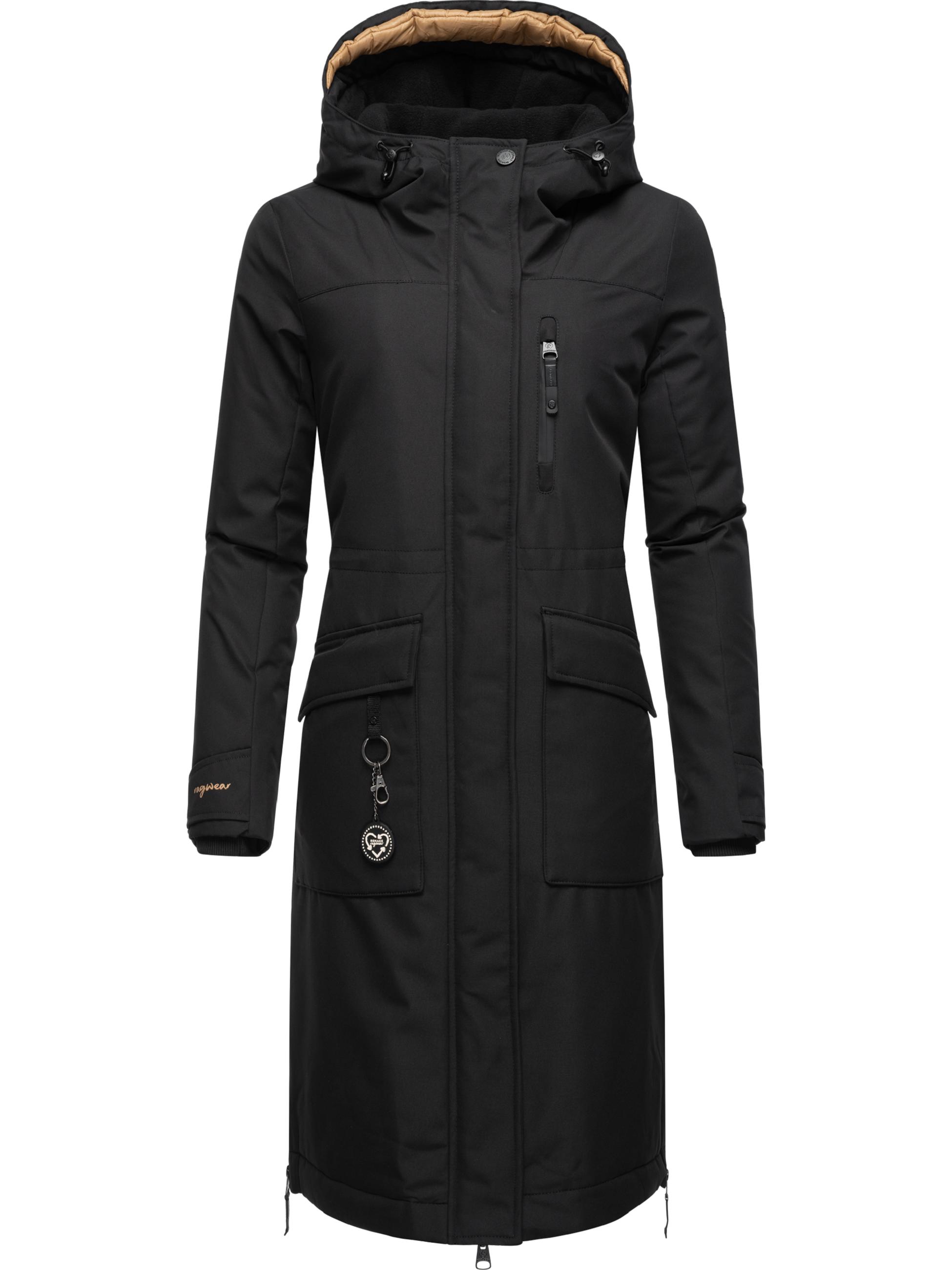 Langer Winterparka mit Kapuze "Refutura Remake" Black