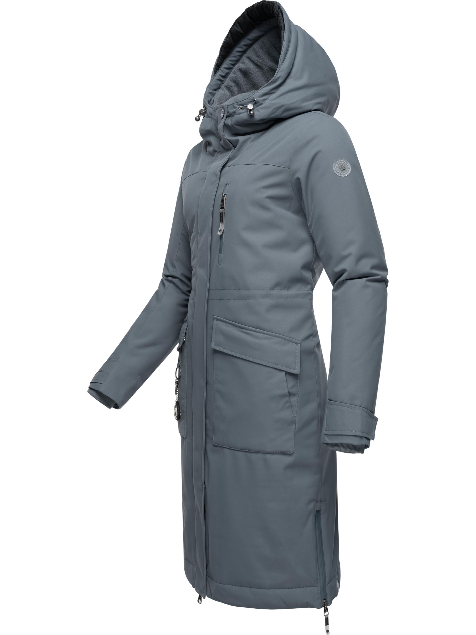 Langer Winterparka mit Kapuze "Refutura Remake" Grey