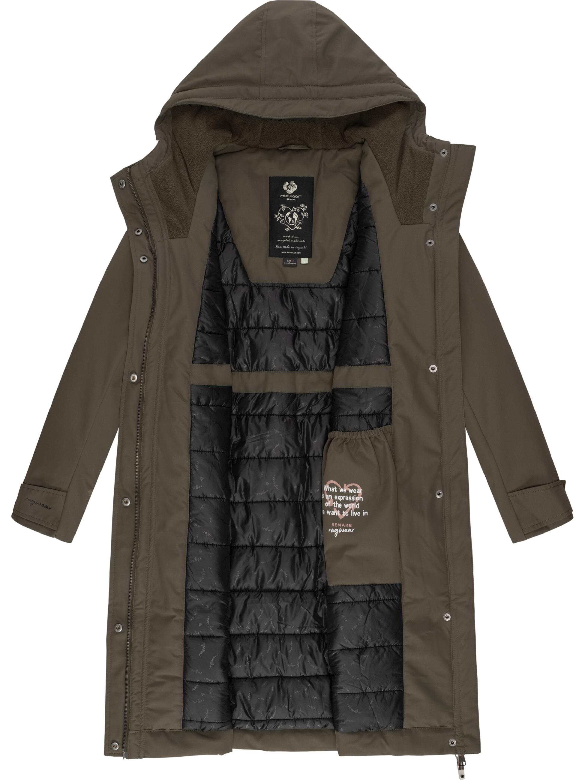 Langer Winterparka mit Kapuze "Refutura Remake" Olive