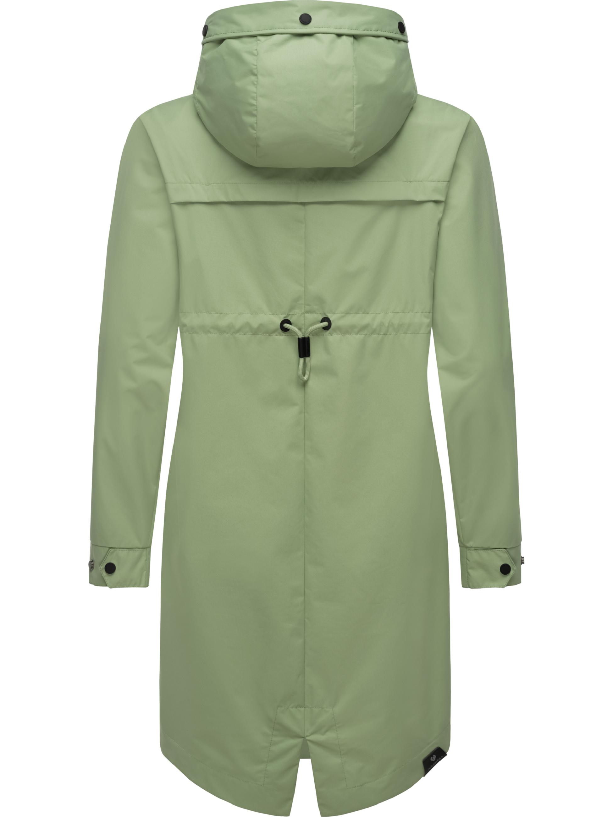 Oversized Übergangsparka mit Kapuze "Rejany" Dusty Green