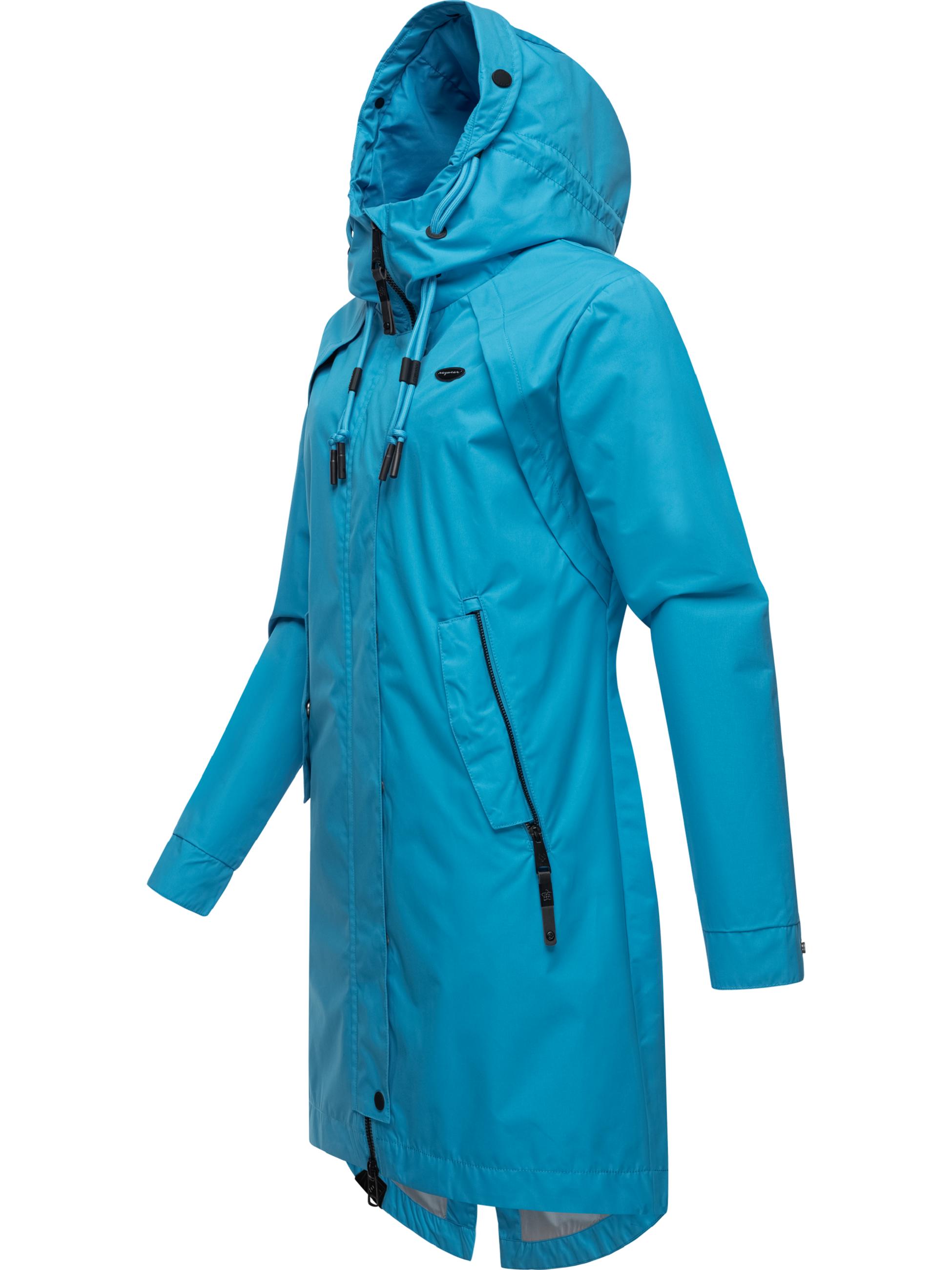 Oversized Übergangsparka mit Kapuze "Rejany" Sky Blue