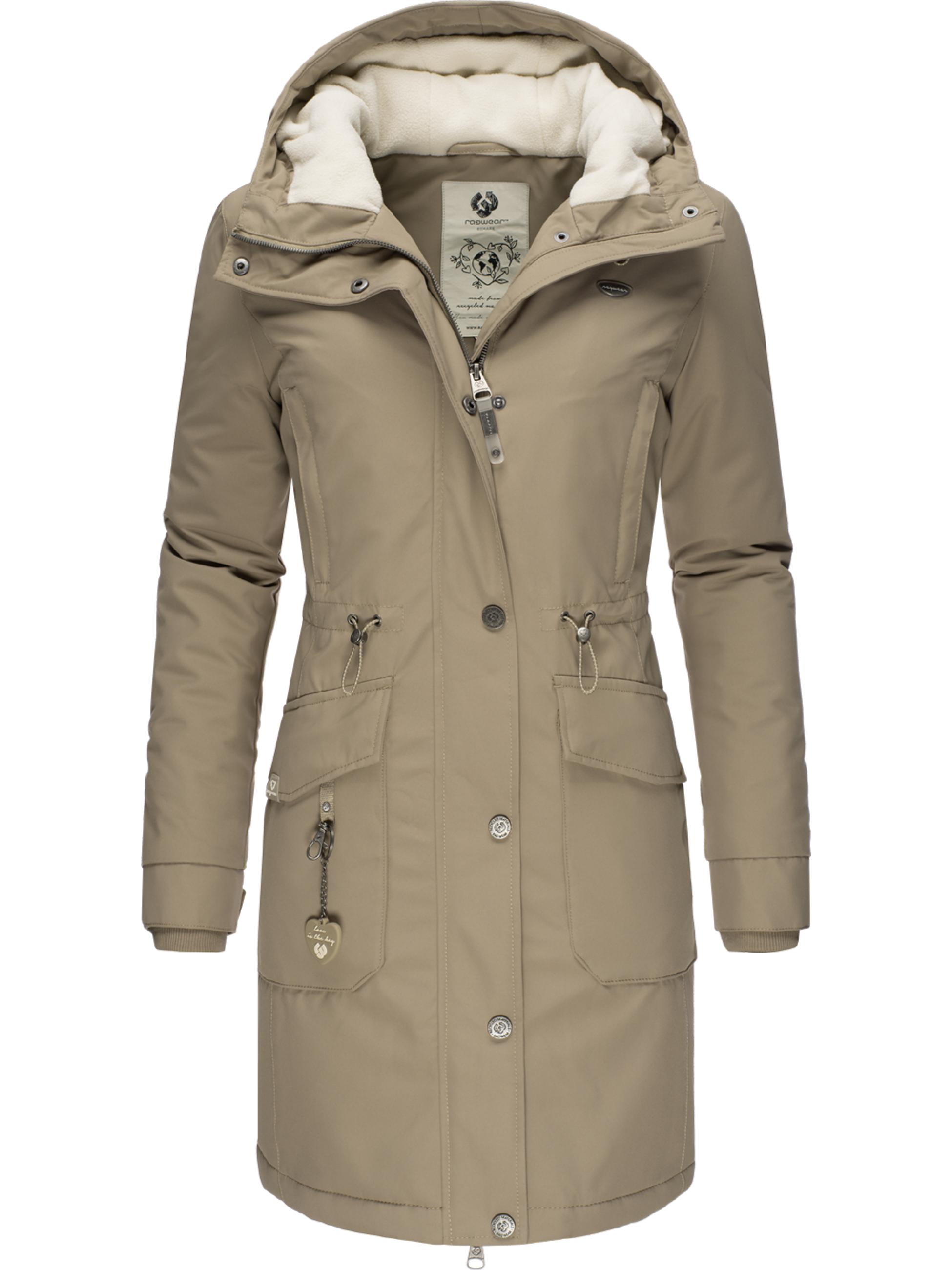 Langer Winterparka mit Kapuze "Reloved Remake  II Intl." Sand