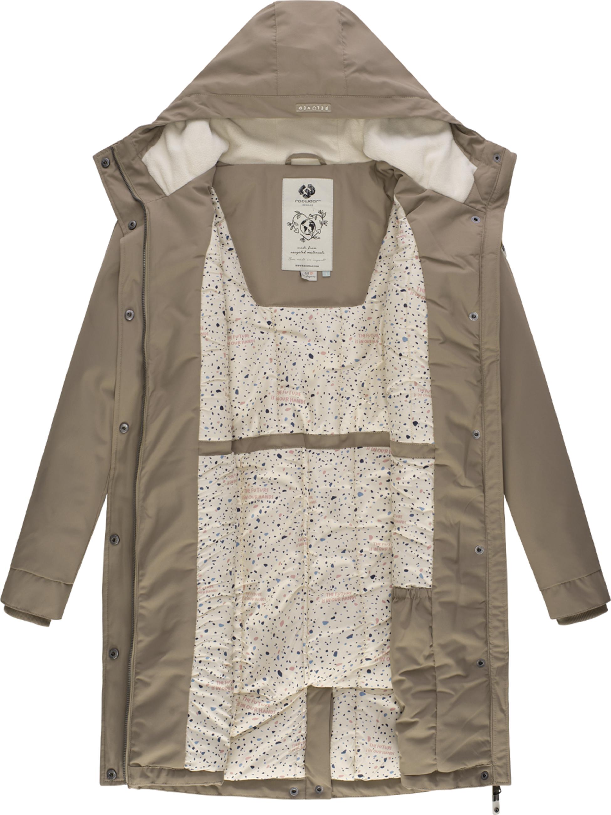 Langer Winterparka mit Kapuze "Reloved Remake  II Intl." Sand