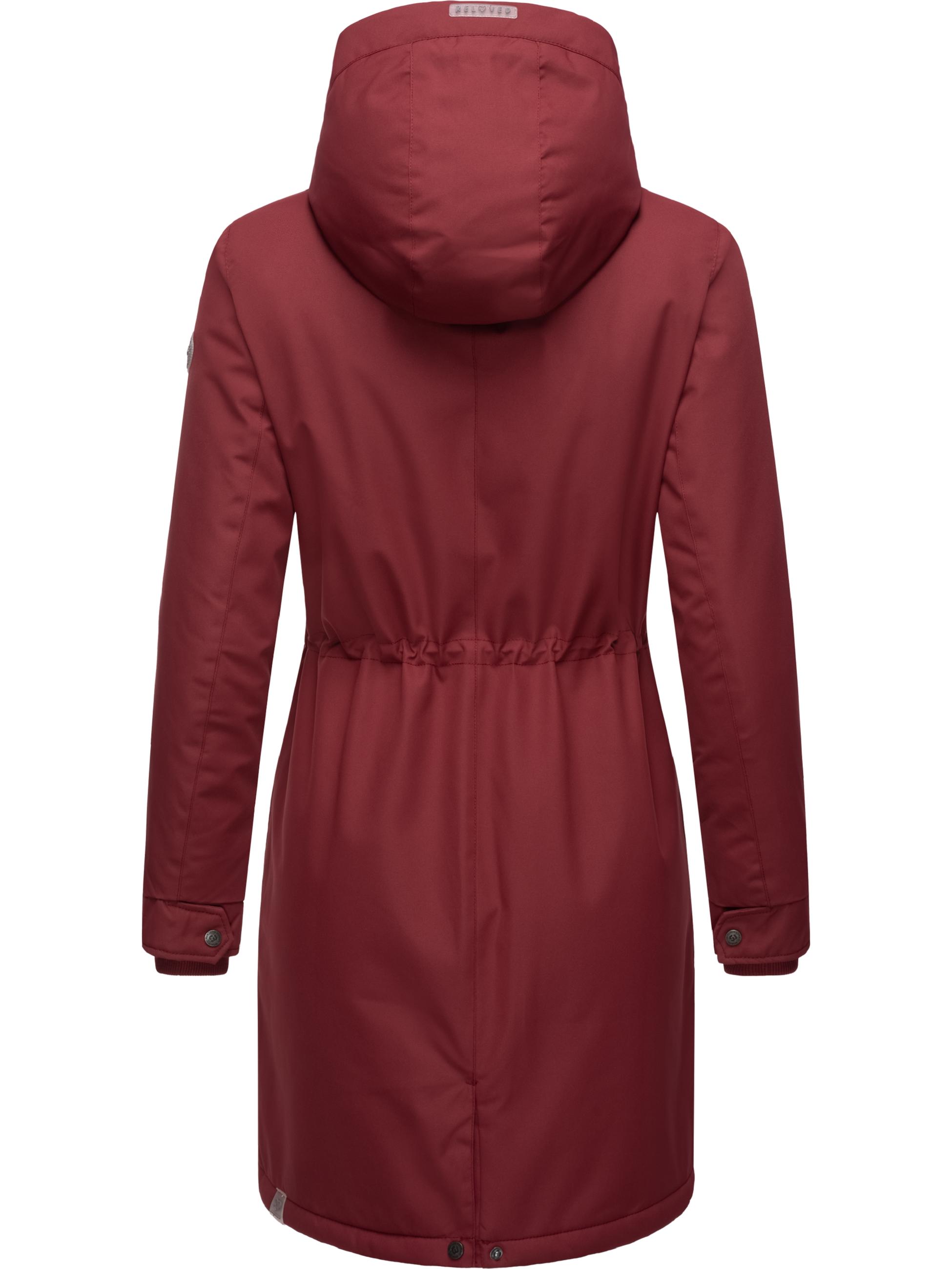 Langer Winterparka mit Kapuze "Reloved Remake  II Intl." Wine Red22