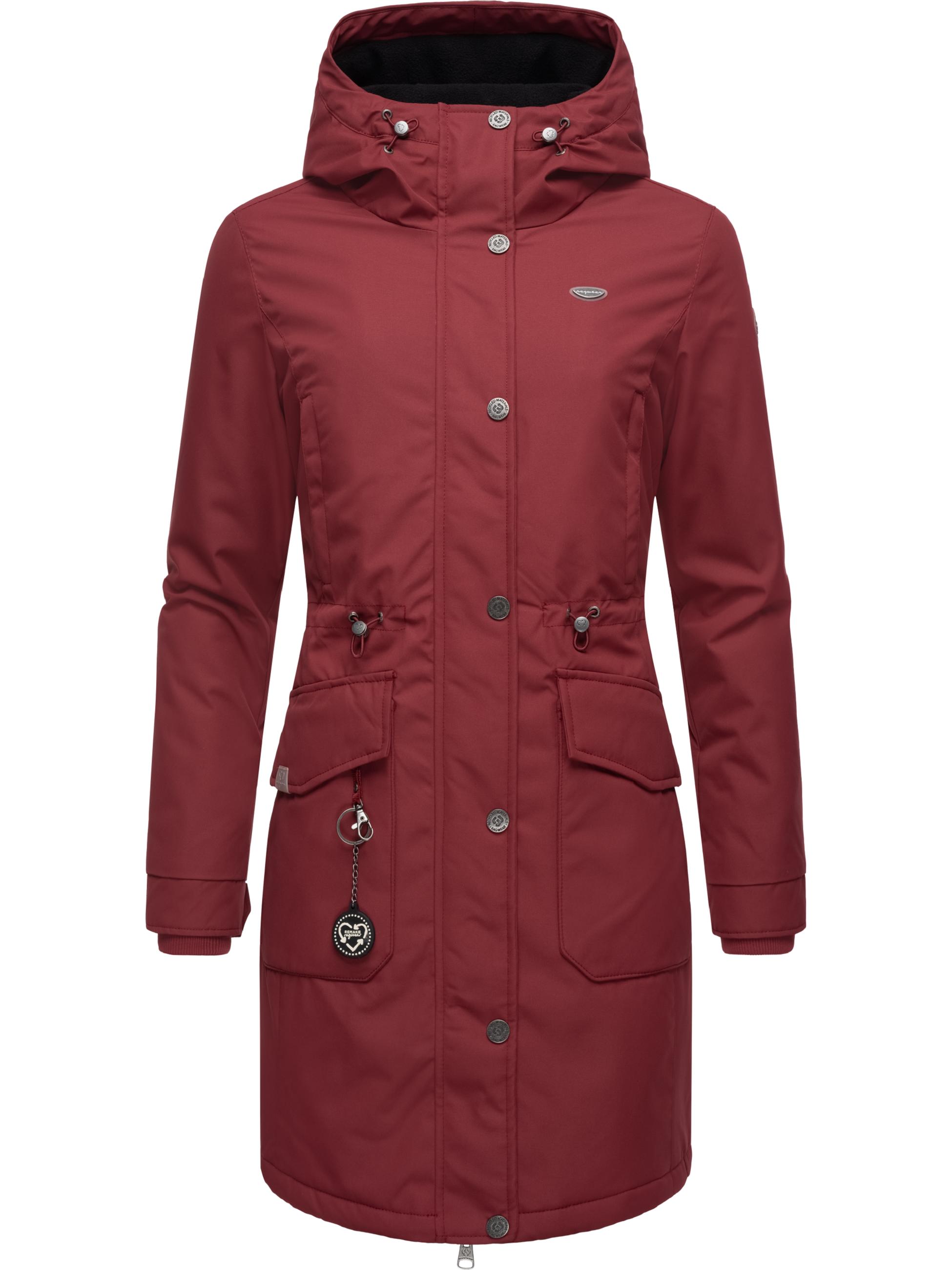 Langer Winterparka mit Kapuze "Reloved Remake  II Intl." Wine Red22