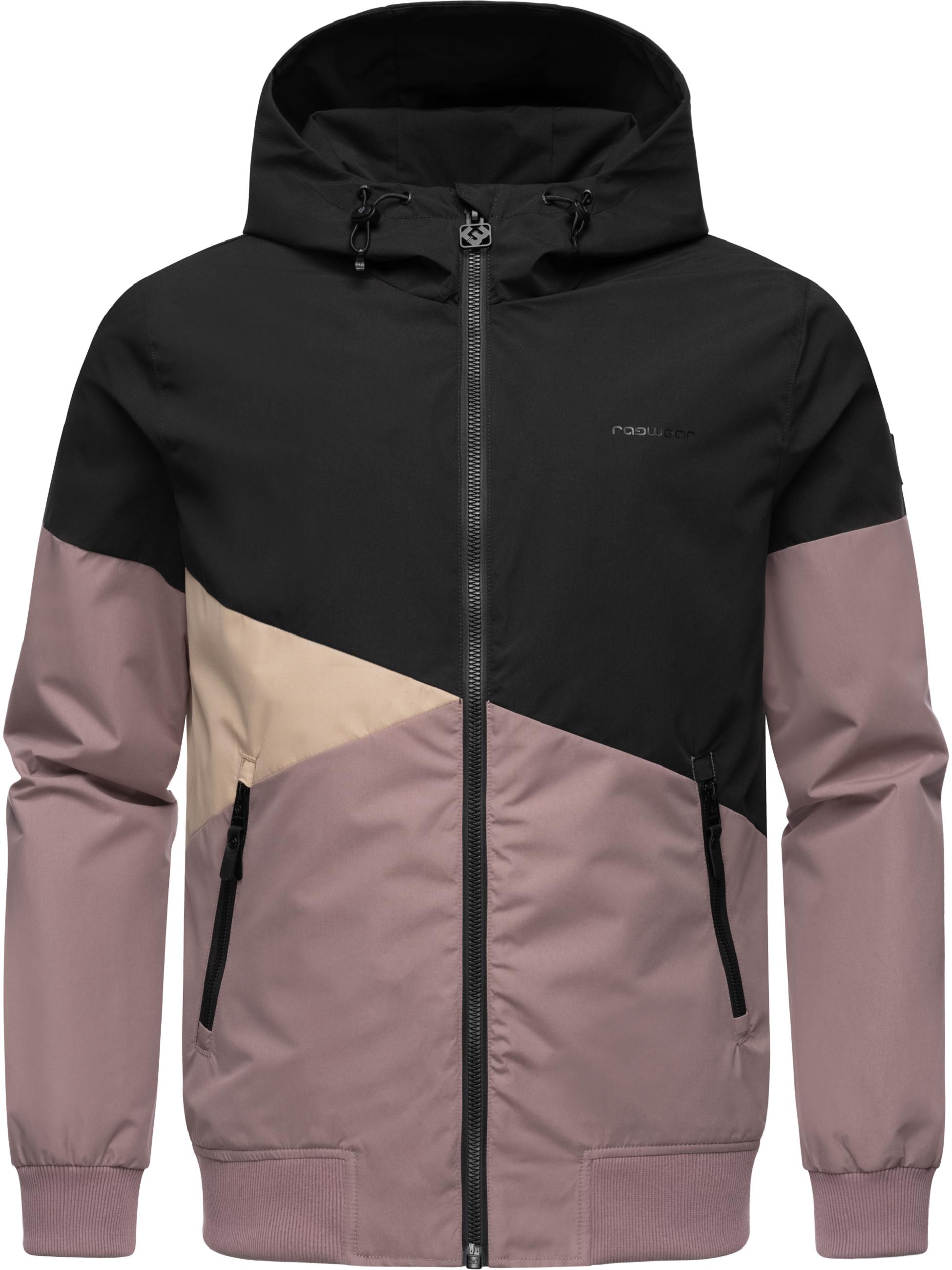 Wasserdichte Übergangsjacke mit Kapuze "Renad" Black