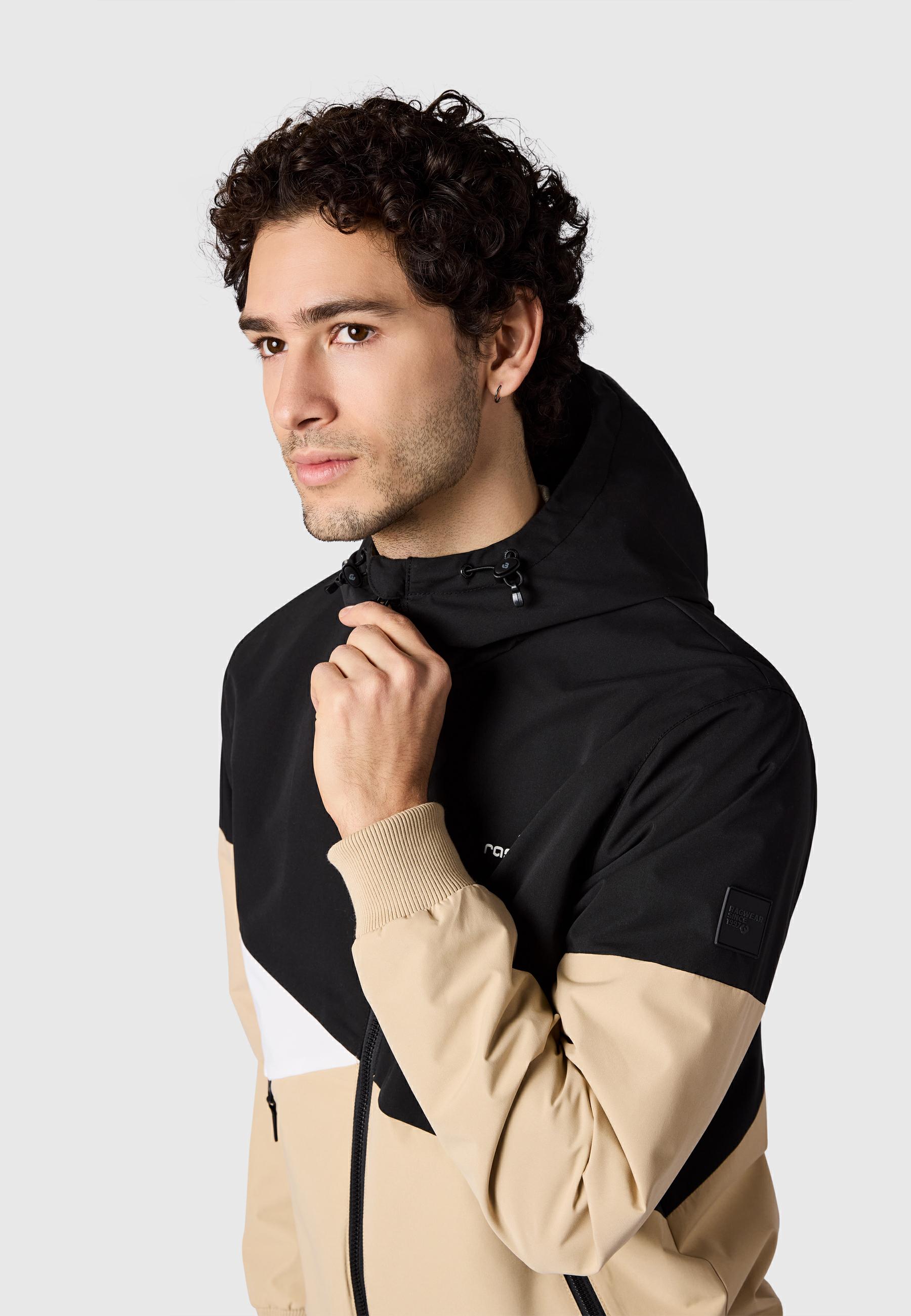 Wasserdichte Übergangsjacke mit Kapuze "Renad" Dark Combo