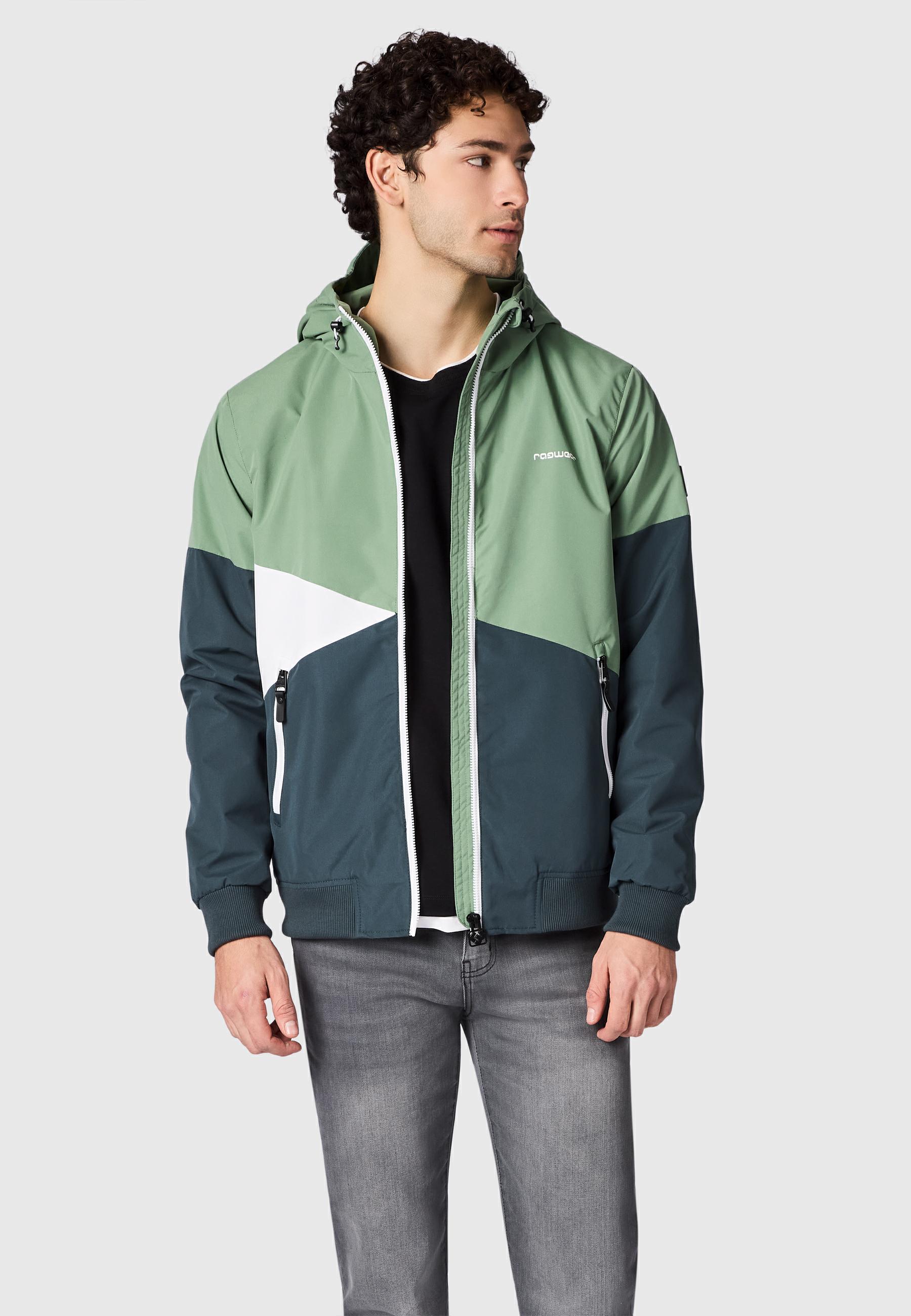 Wasserdichte Übergangsjacke mit Kapuze "Renad" Dark Grey