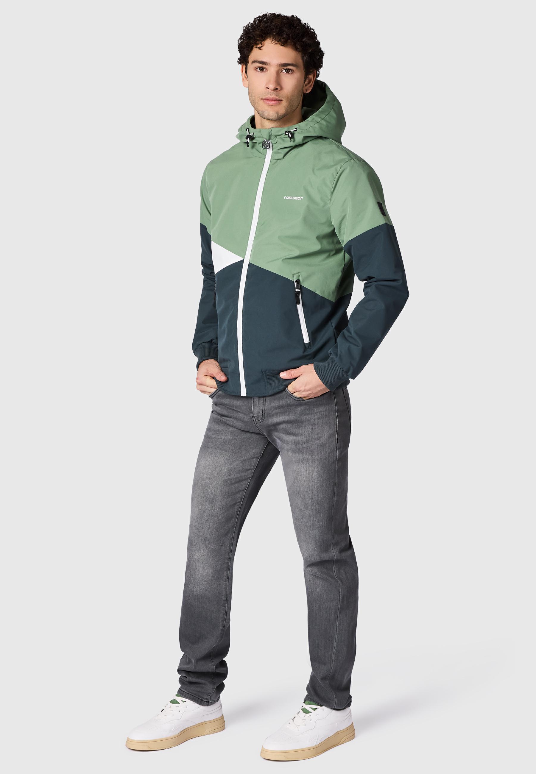Wasserdichte Übergangsjacke mit Kapuze "Renad" Dark Grey