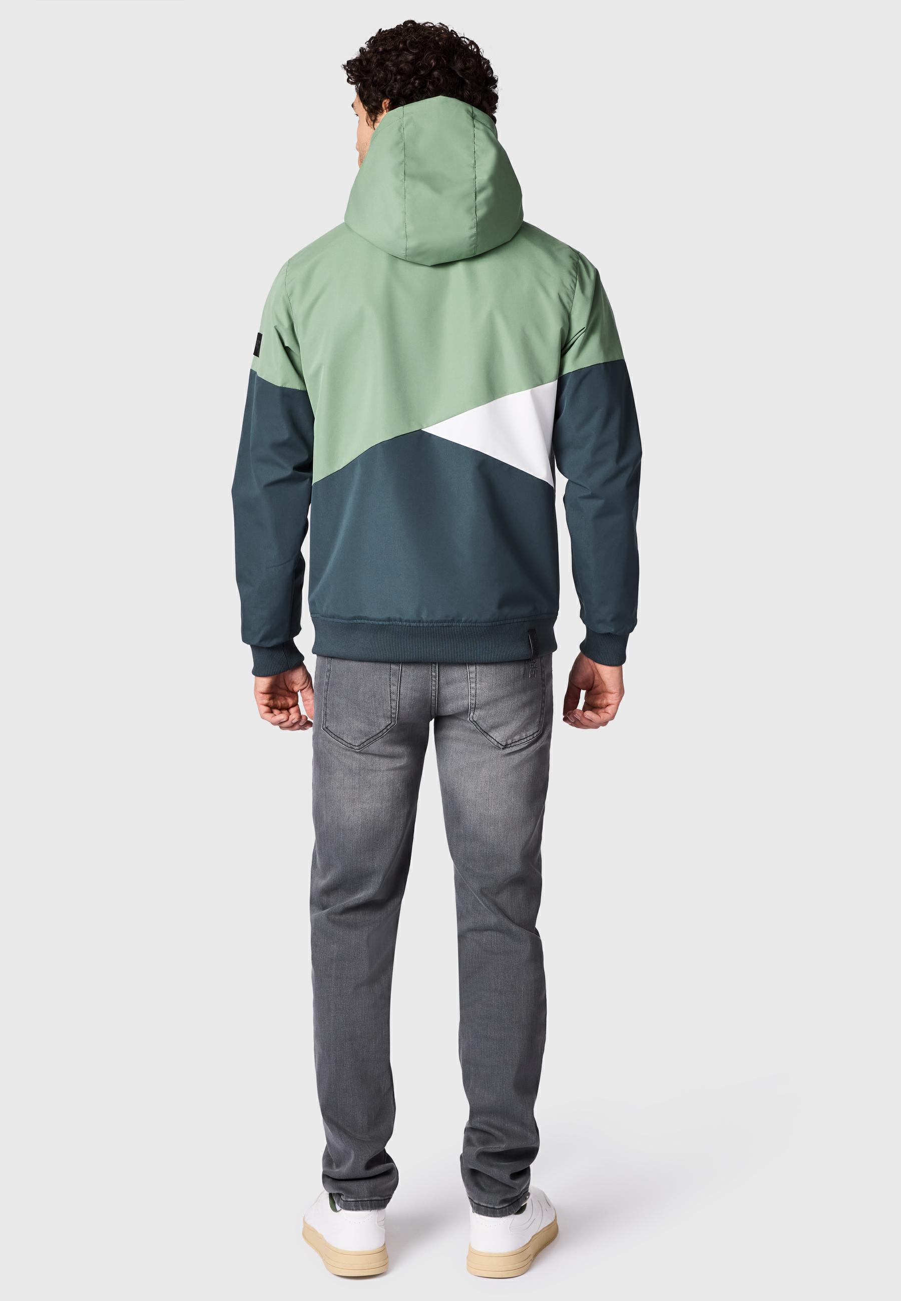 Wasserdichte Übergangsjacke mit Kapuze "Renad" Dark Grey