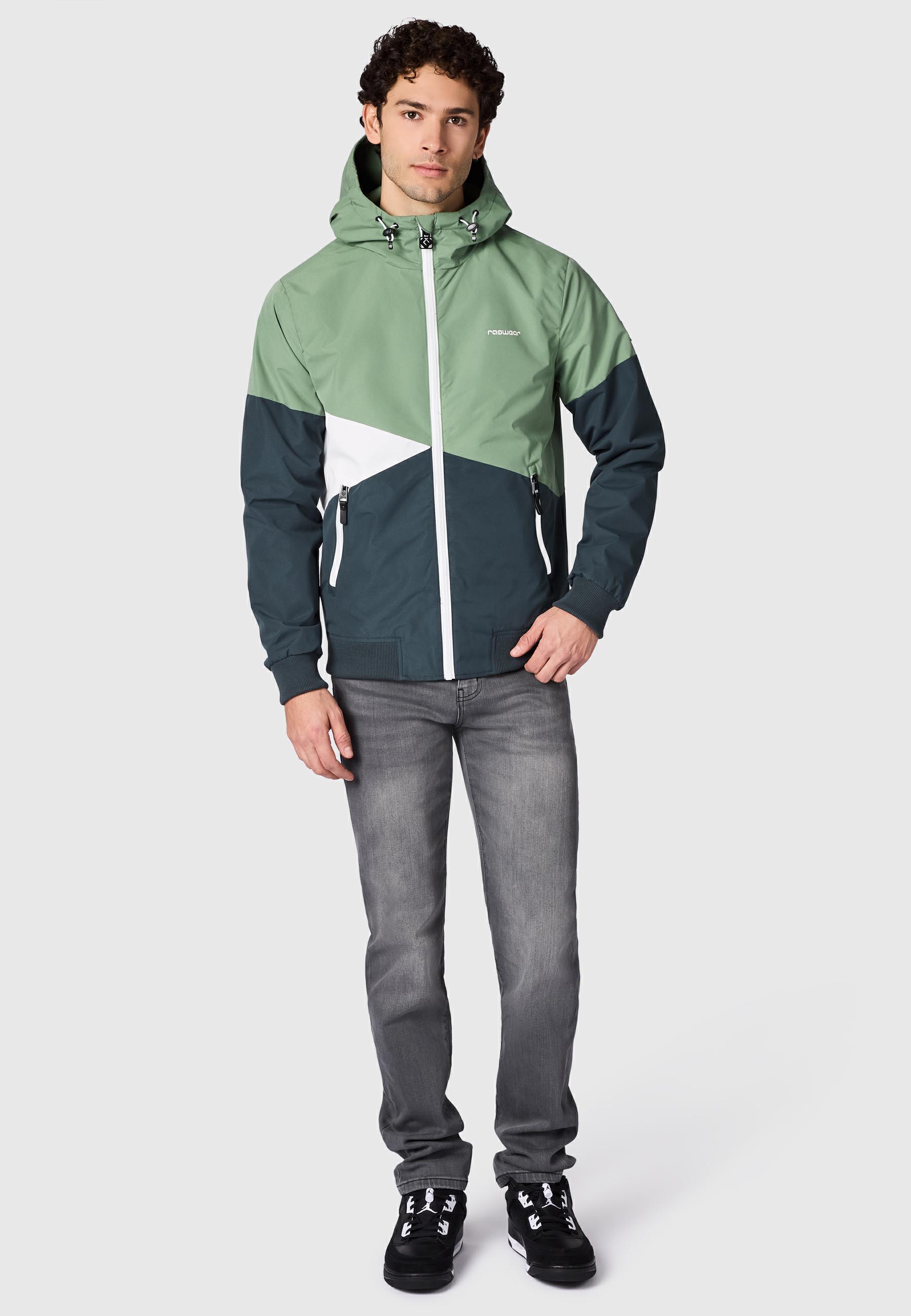 Wasserdichte Übergangsjacke mit Kapuze "Renad" Dark Grey