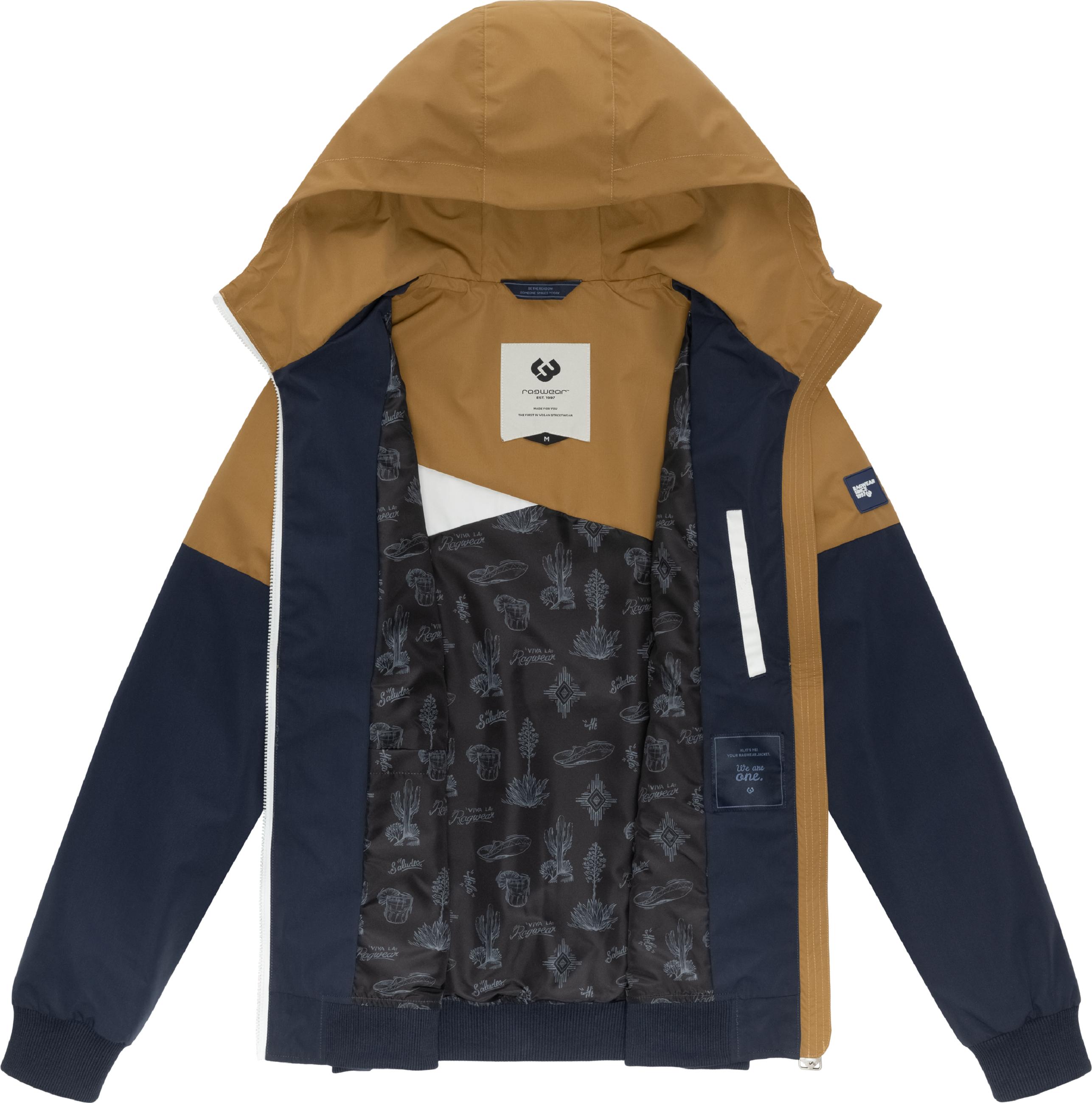 Wasserdichte Übergangsjacke mit Kapuze "Renad" Navy