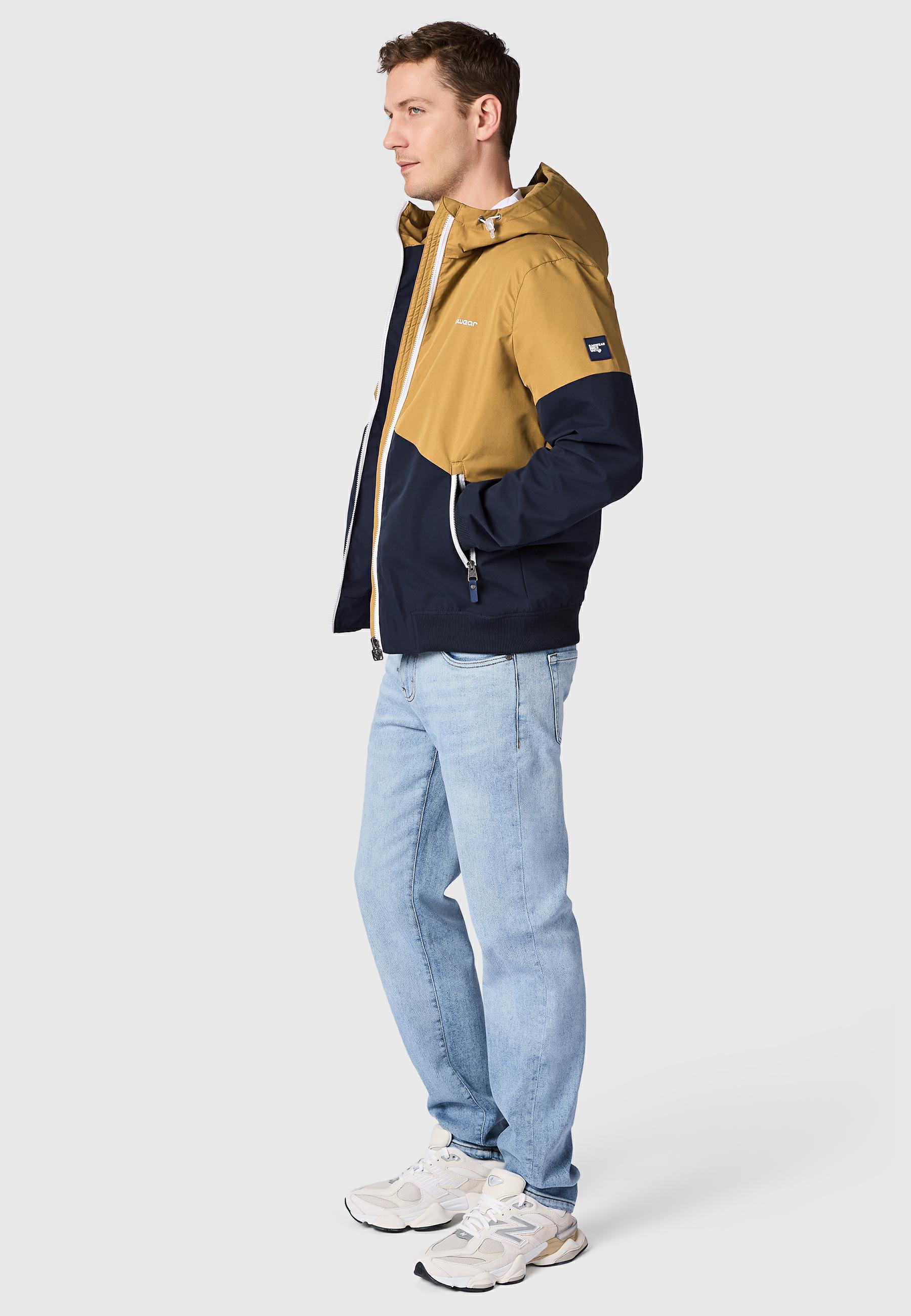 Wasserdichte Übergangsjacke mit Kapuze "Renad" Navy