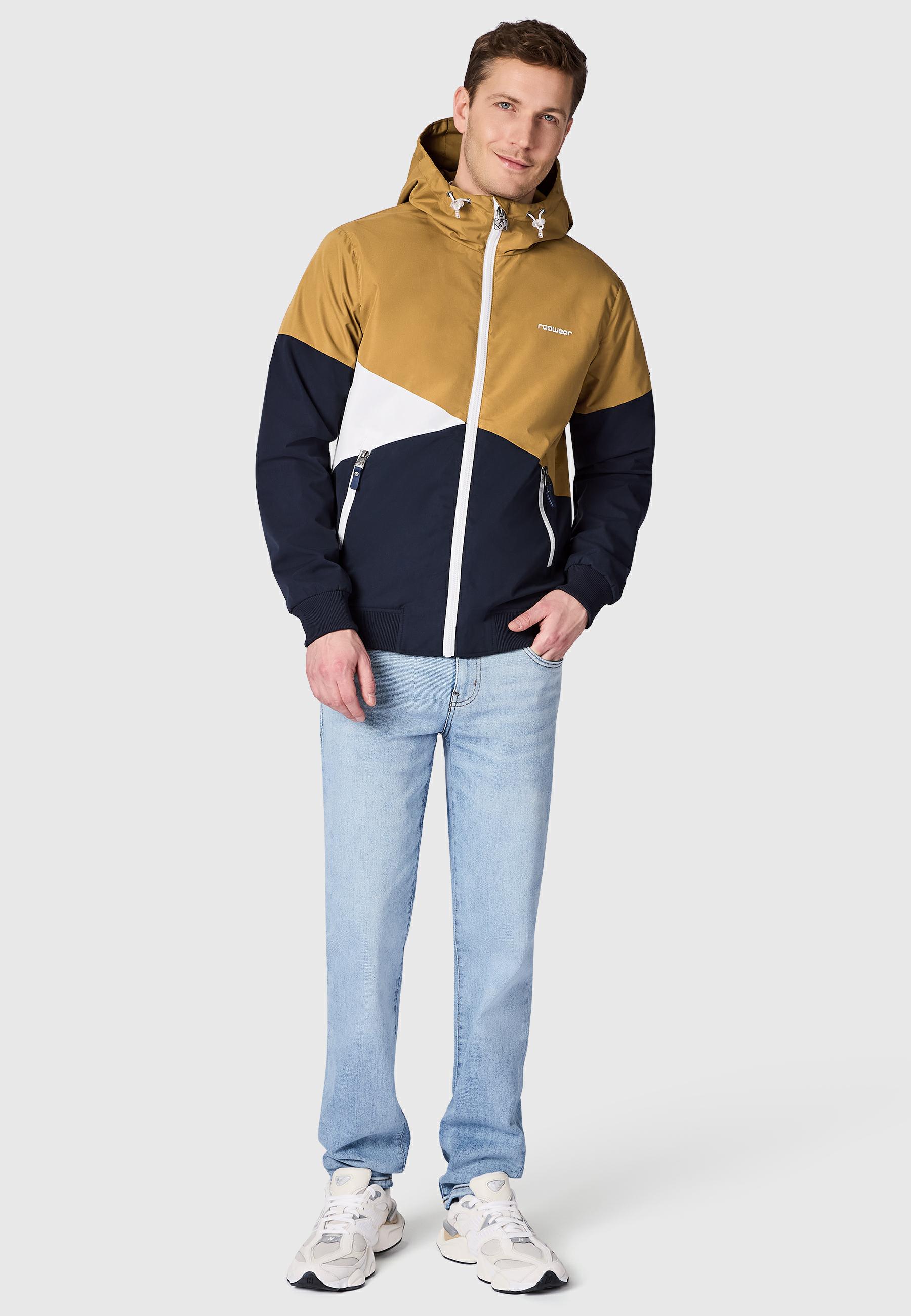 Wasserdichte Übergangsjacke mit Kapuze "Renad" Navy