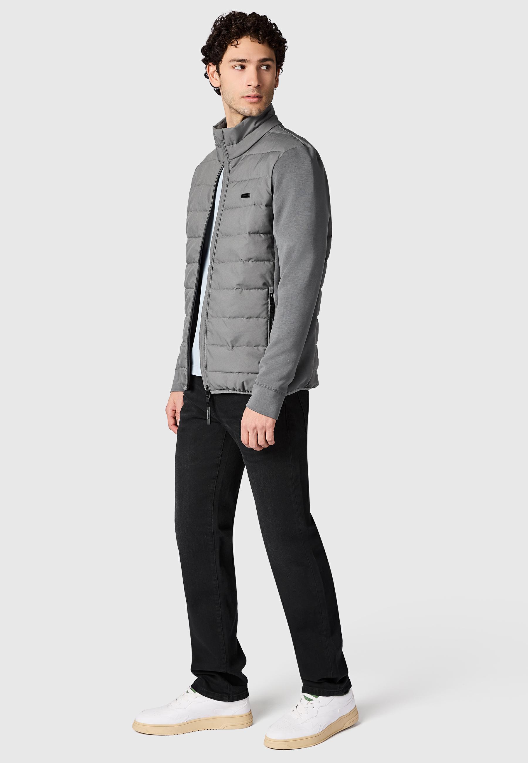 Steppjacke Outdoor-Jacke mit Stehkragen "Rendan Tech YOUMODO" Stone Grey
