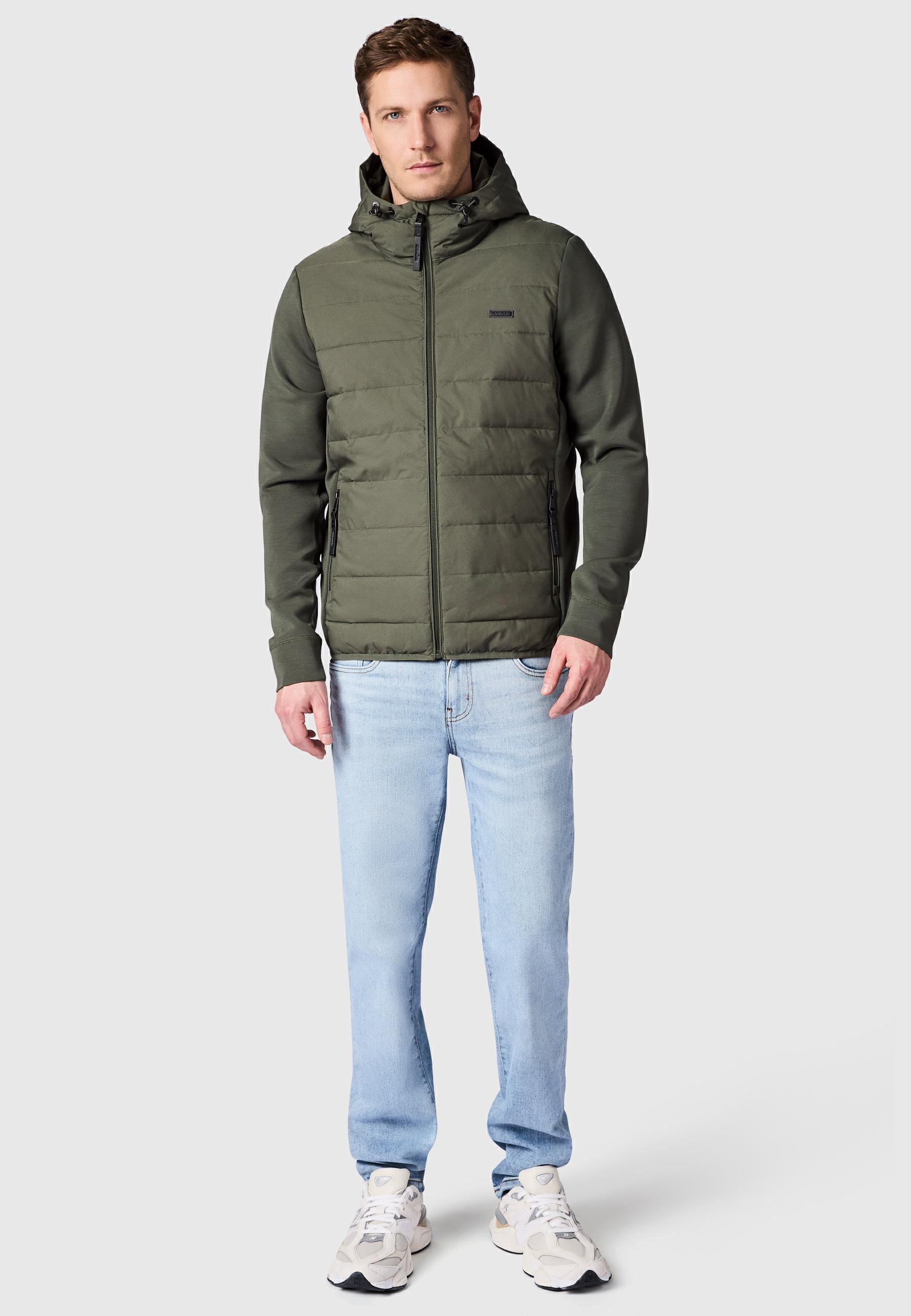 Steppjacke Outdoor-Jacke mit Kapuze "Rendy Tech YOUMODO" Dark Olive