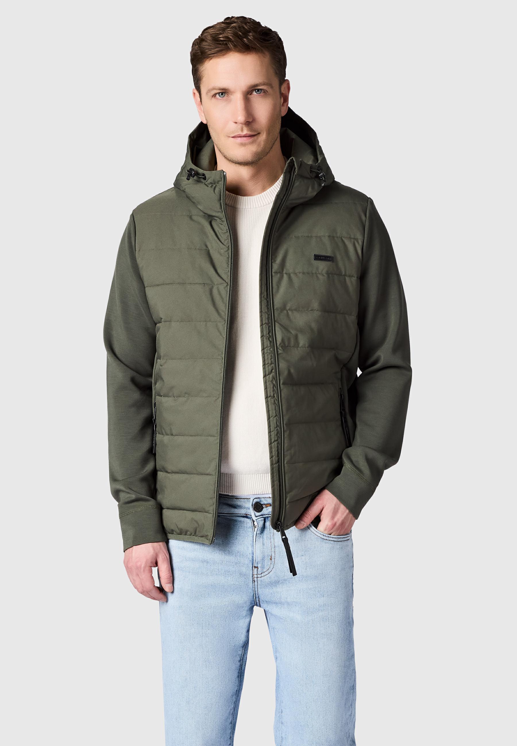 Steppjacke Outdoor-Jacke mit Kapuze "Rendy Tech YOUMODO" Dark Olive