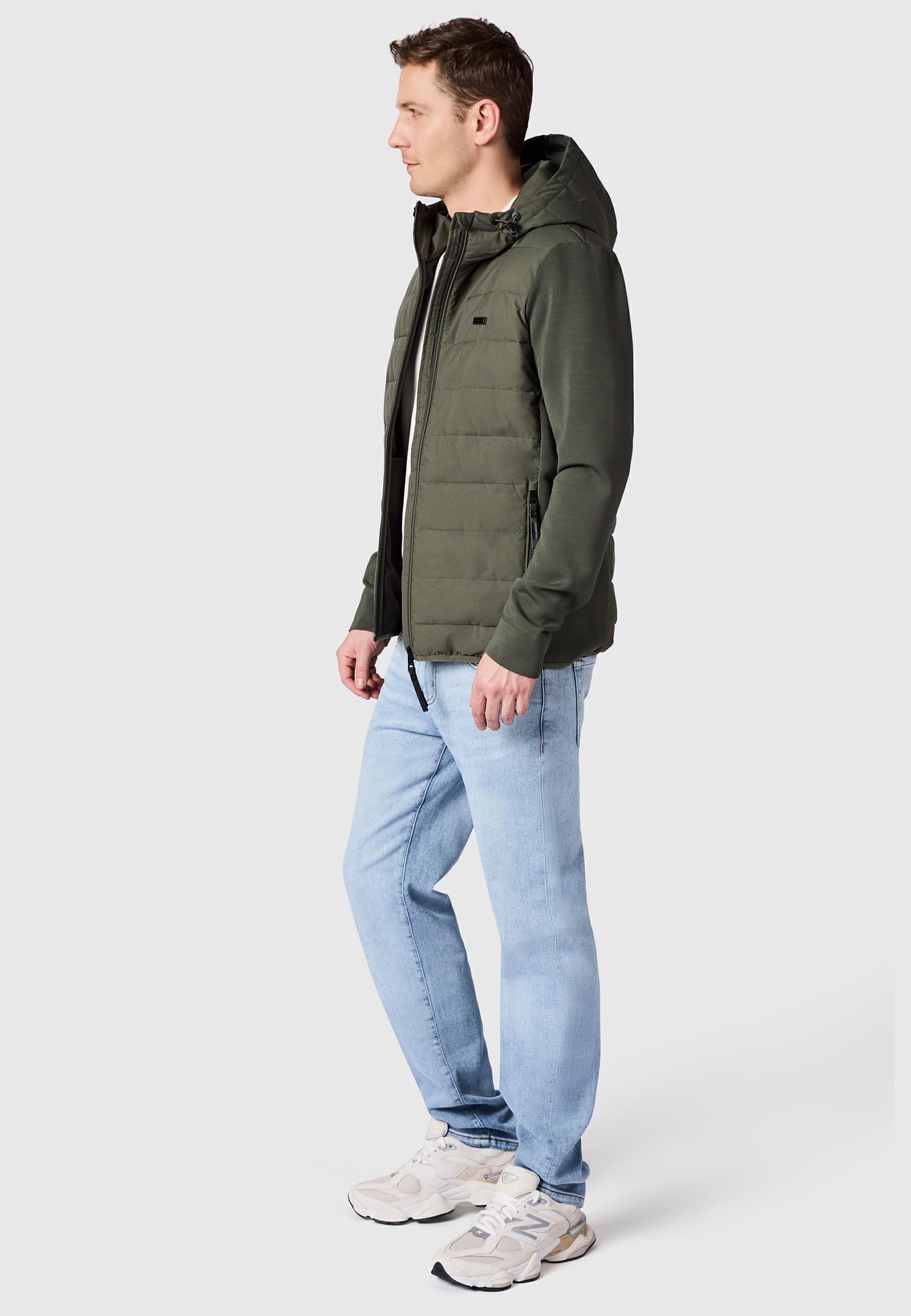 Steppjacke Outdoor-Jacke mit Kapuze "Rendy Tech YOUMODO" Dark Olive
