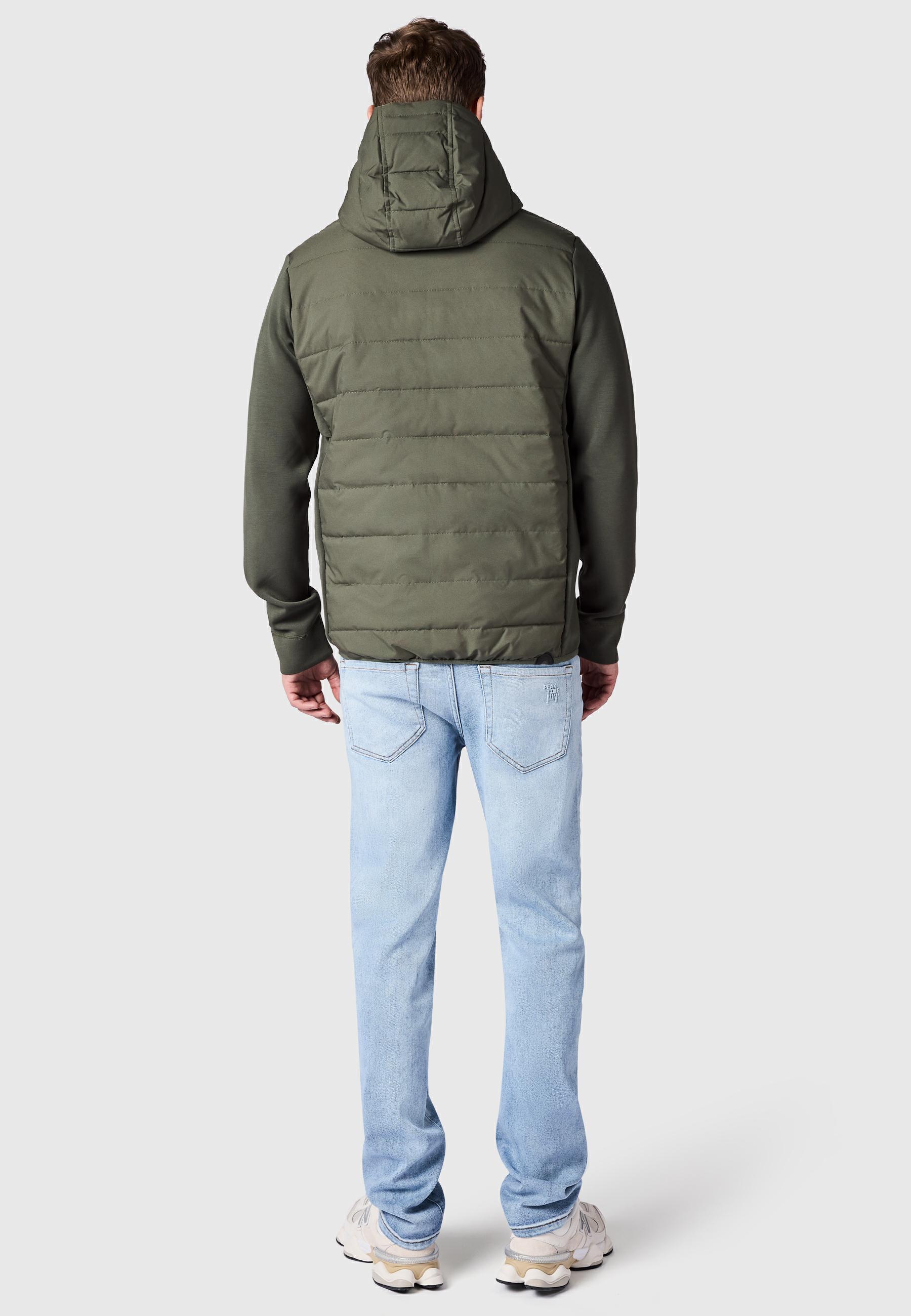 Steppjacke Outdoor-Jacke mit Kapuze "Rendy Tech YOUMODO" Dark Olive