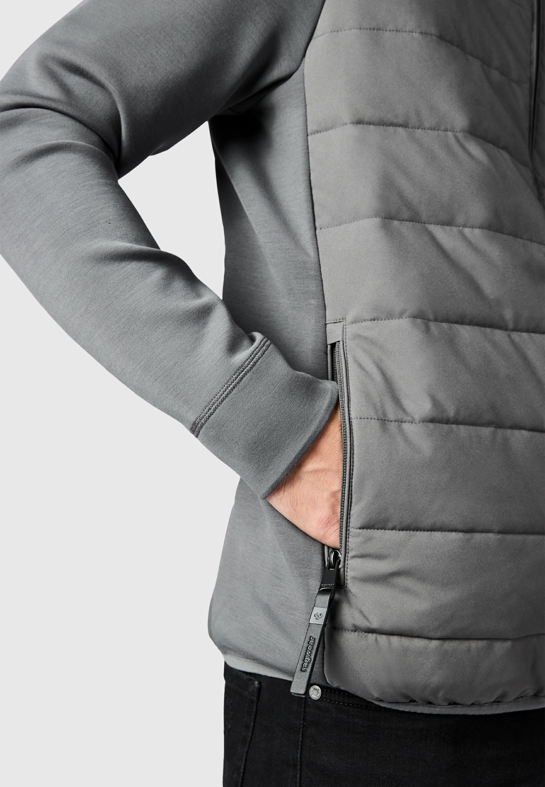 Steppjacke Outdoor-Jacke mit Kapuze "Rendy Tech YOUMODO" Stone Grey