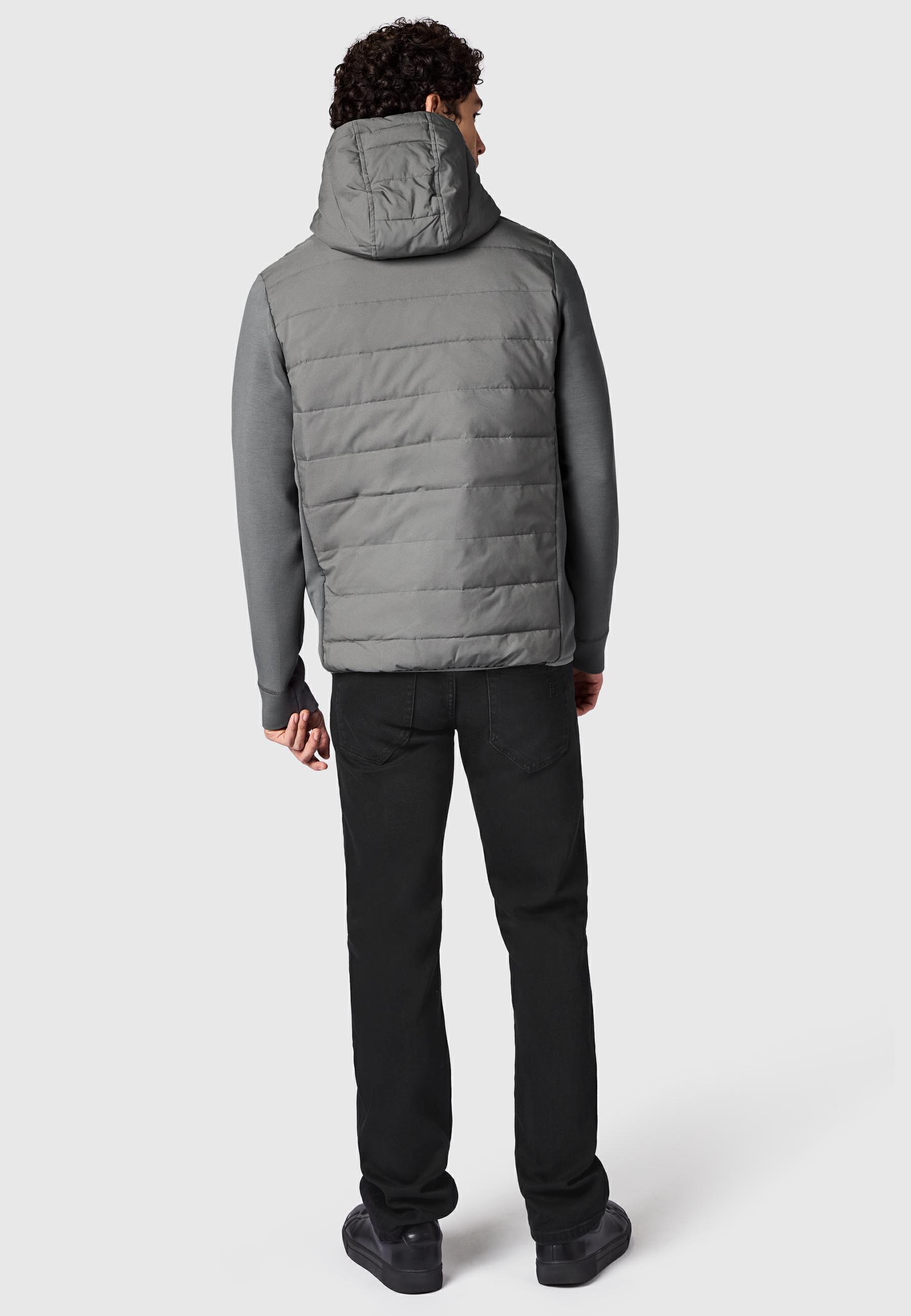 Steppjacke Outdoor-Jacke mit Kapuze "Rendy Tech YOUMODO" Stone Grey