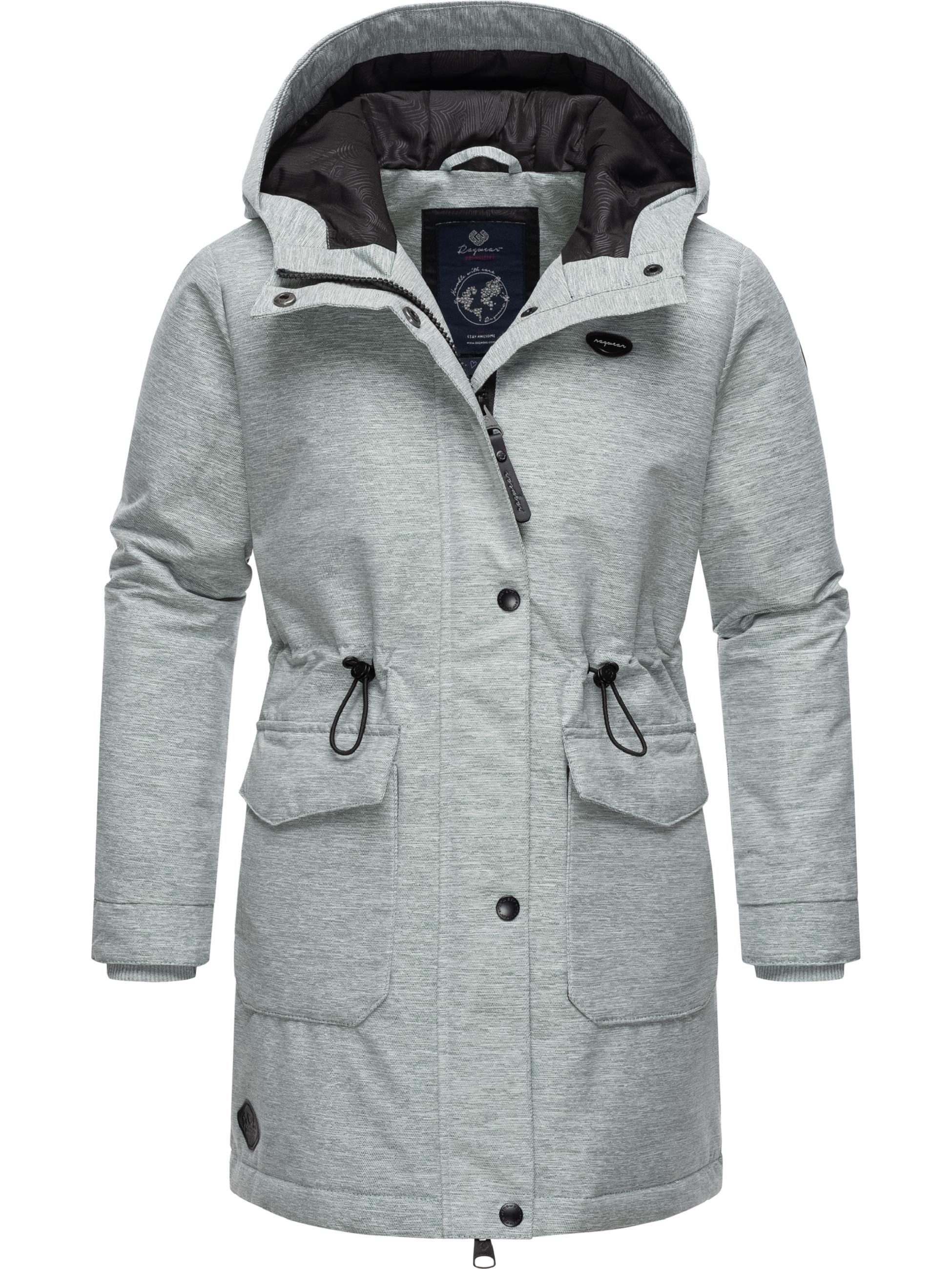 Wasserdichte Winterjacke mit Kapuze "Rezinka" White