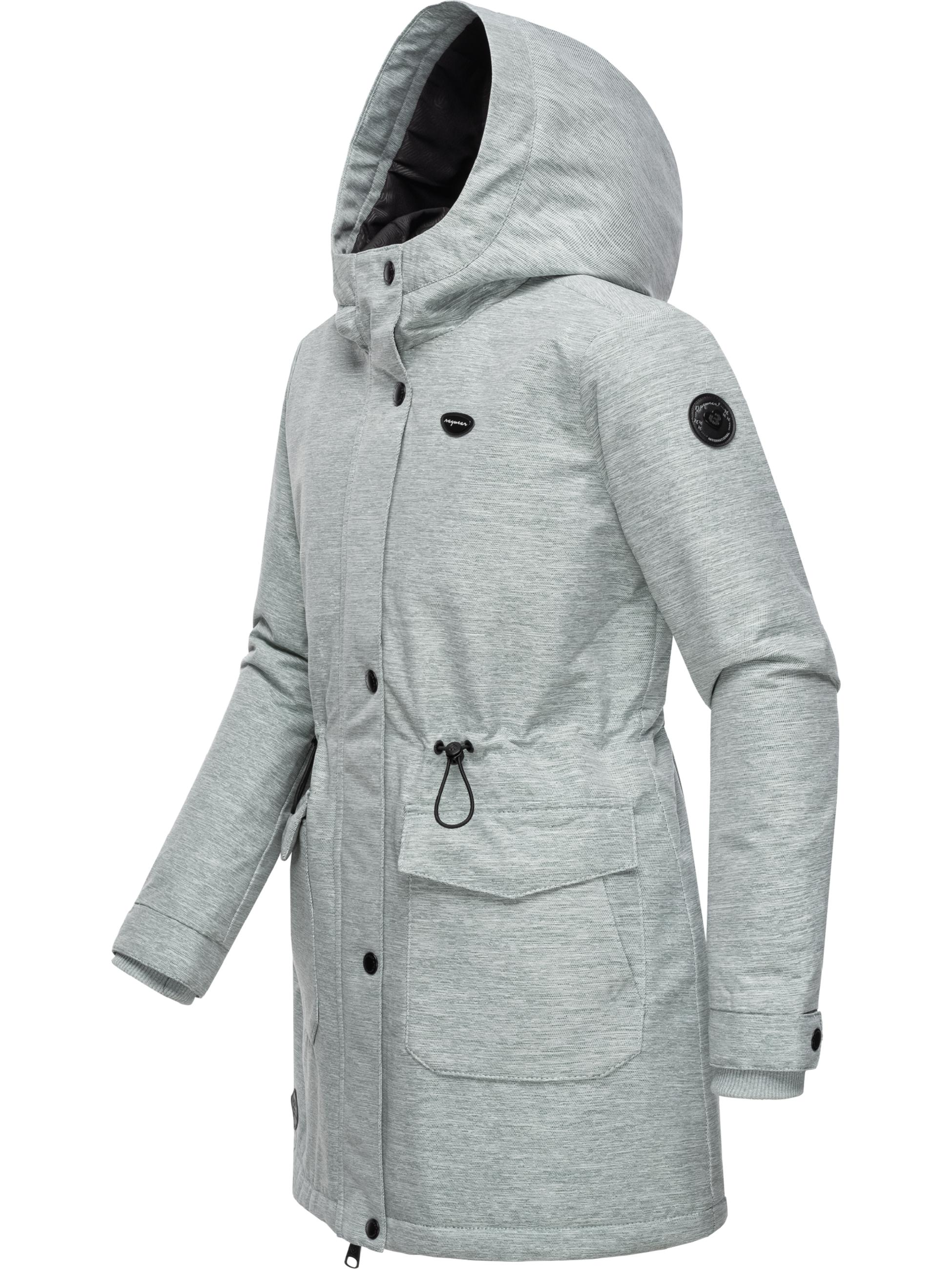 Wasserdichte Winterjacke mit Kapuze "Rezinka" White