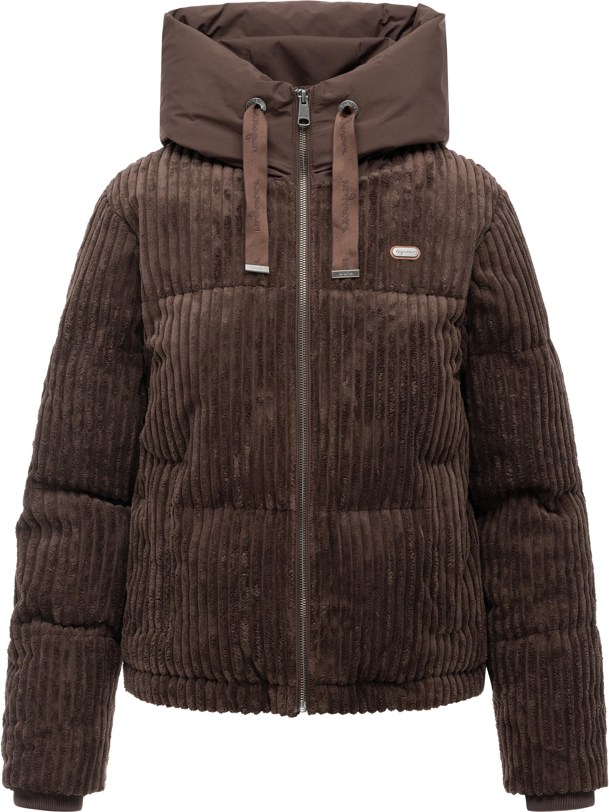 Kuschelig weiche Winter Kordjacke "Riella Cordy Y" Dark Choco