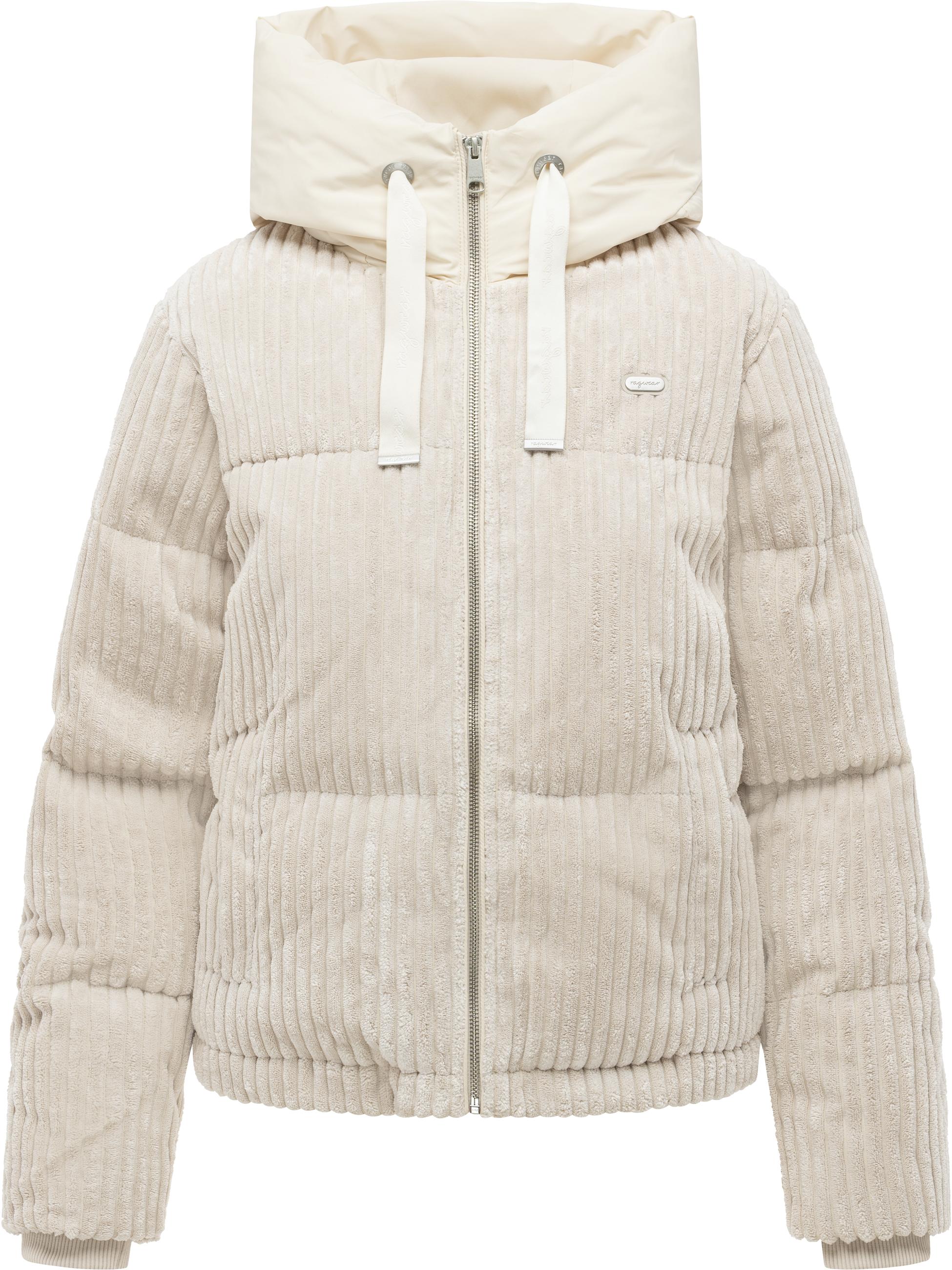 Kuschelig weiche Winter Kordjacke "Riella Cordy Y" Ecru